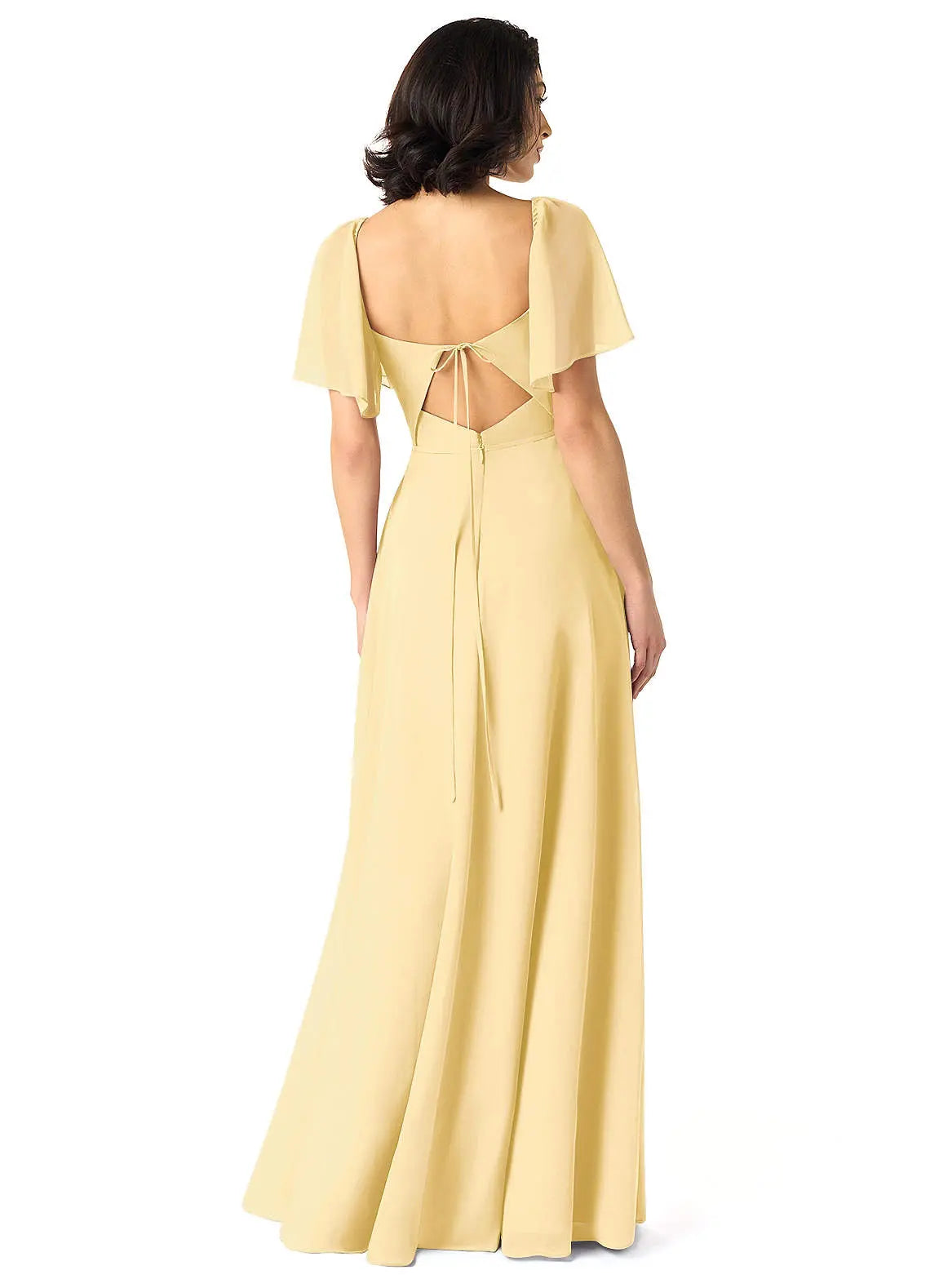 Chloe A-Line Sweetheart Chiffon Bridesmaid Dress in Butter