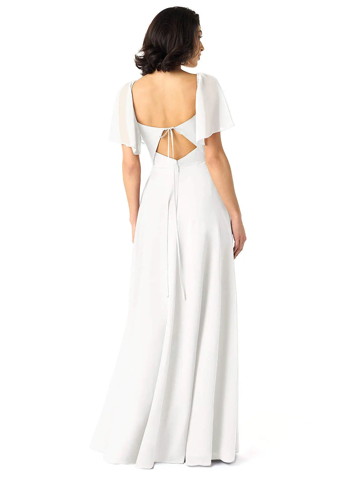 Chloe A-Line Sweetheart Chiffon Bridesmaid Dress in white