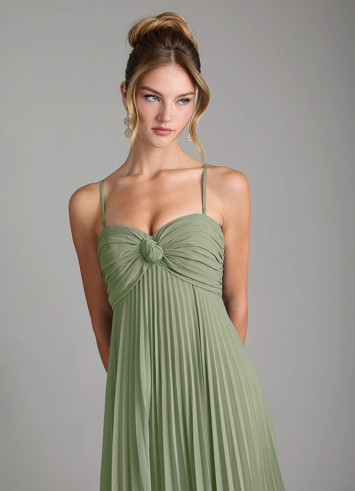 Tempest A-Line Sweetheart Chiffon Bridesmaid Dress in Pistachio
