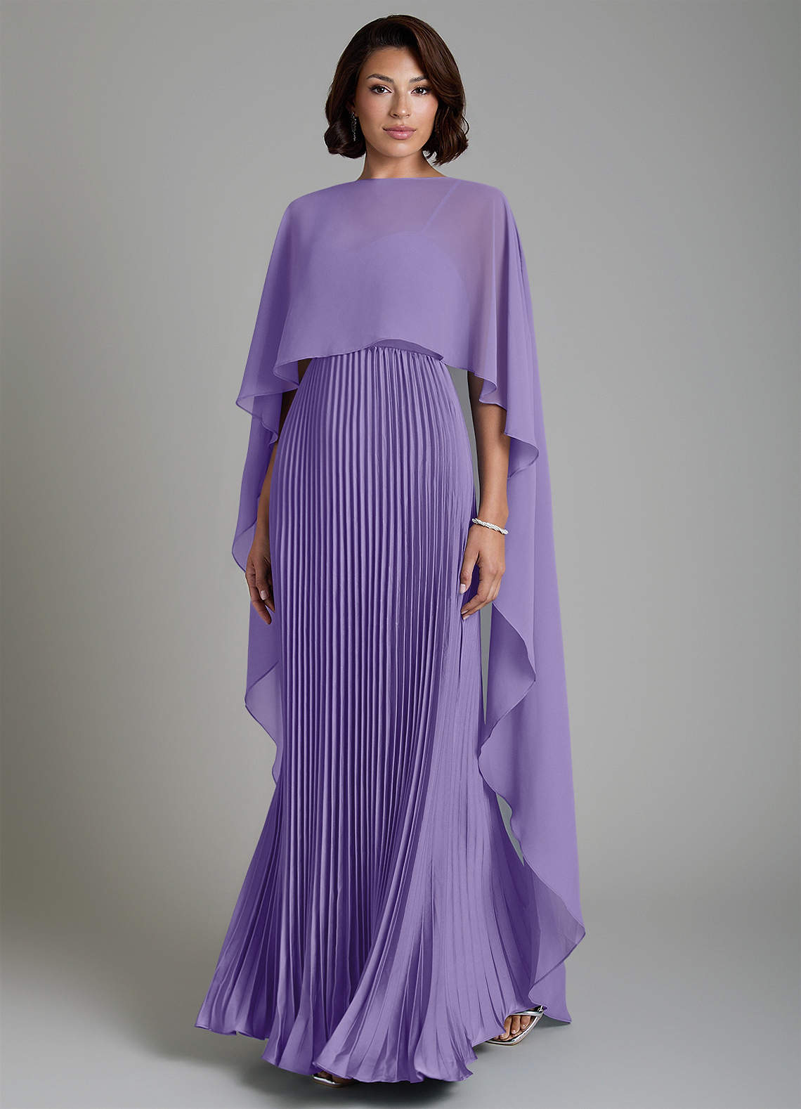 Micah A-Line Sweetheart Stretch Satin and Chiffon Bridesmaid Dress in Tahiti