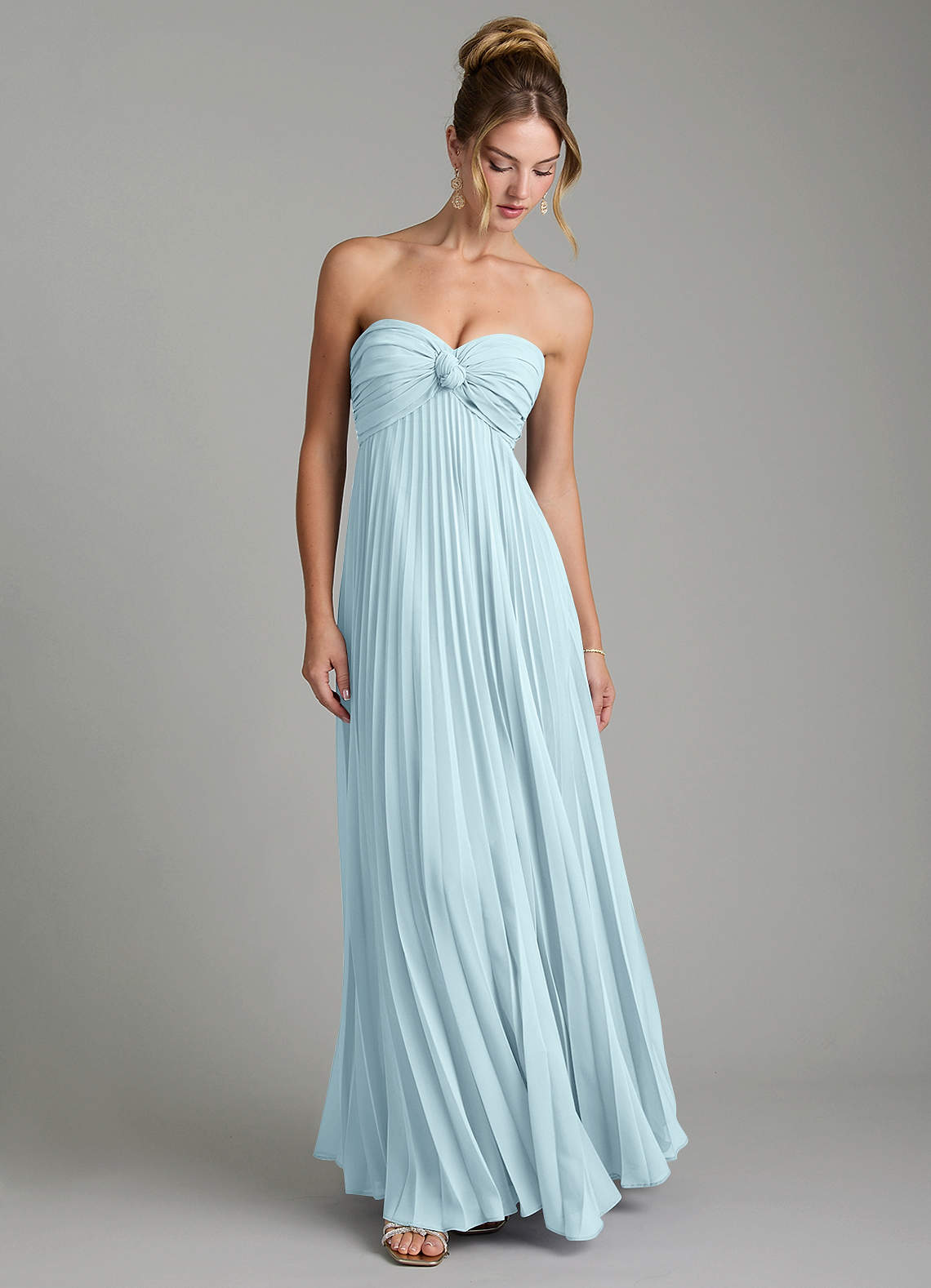 Tempest A-Line Sweetheart Chiffon Bridesmaid Dress in Cloud Blue