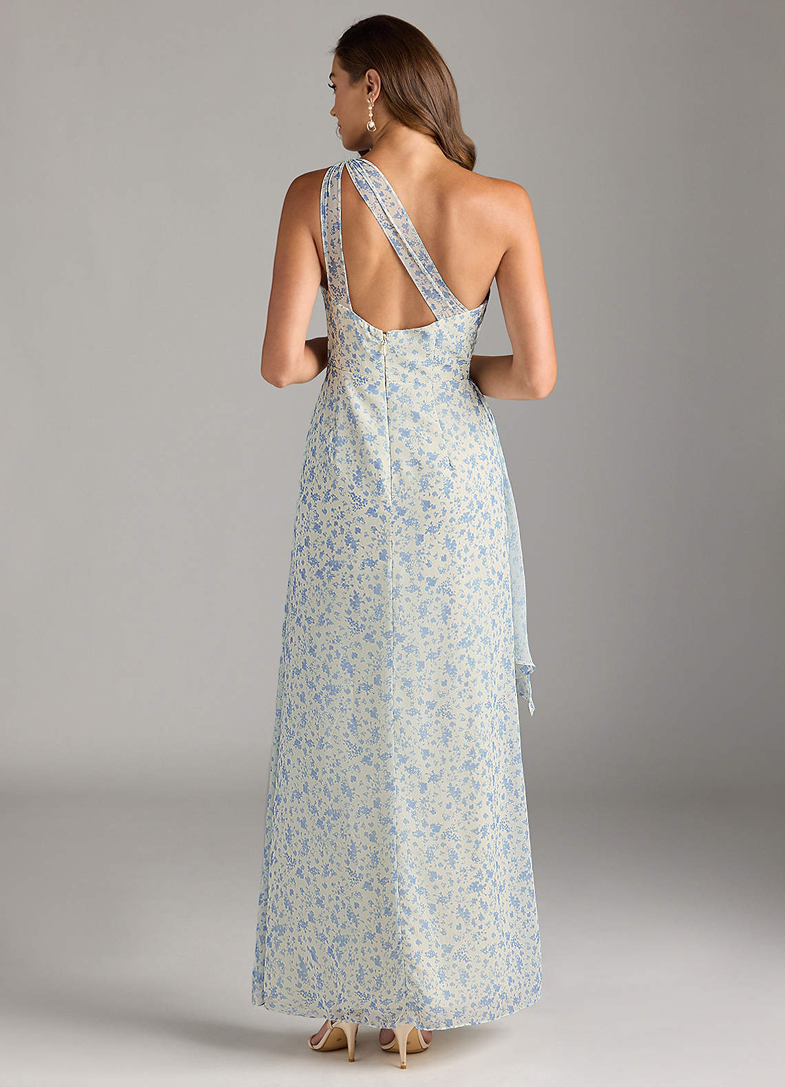 Blue And White Ditsy Floral