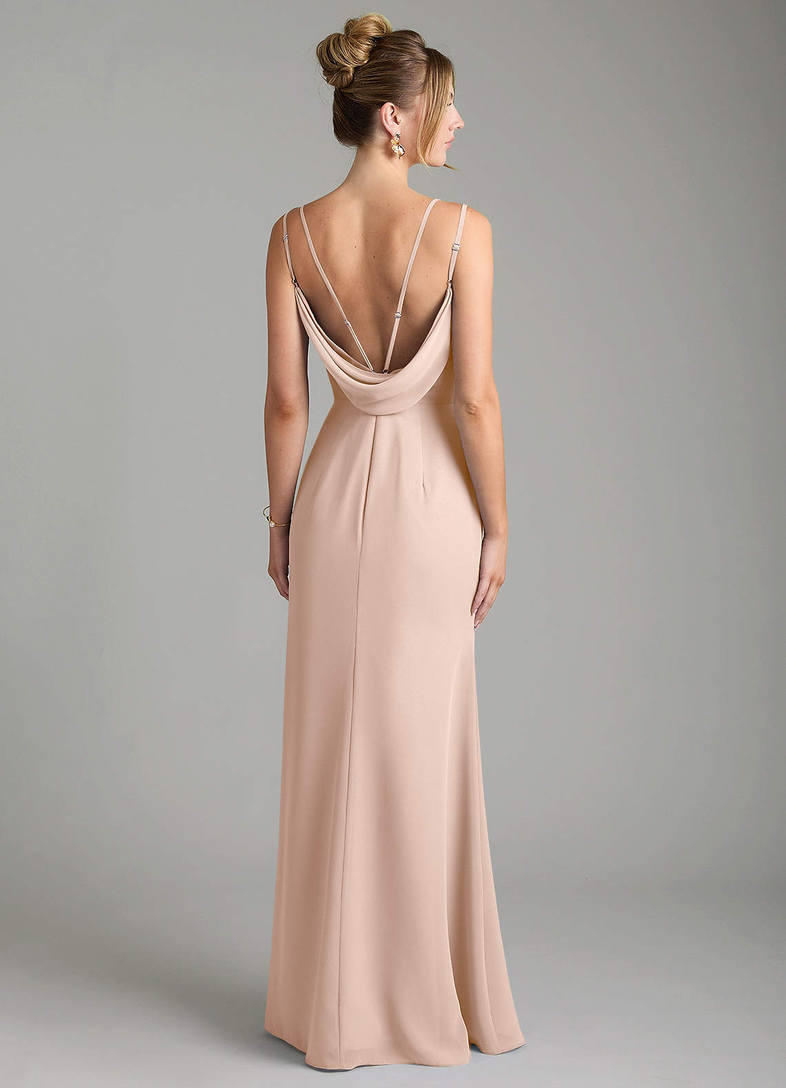 Egypt Sheath Sweetheart Chiffon Bridesmaid Dress in English Rose