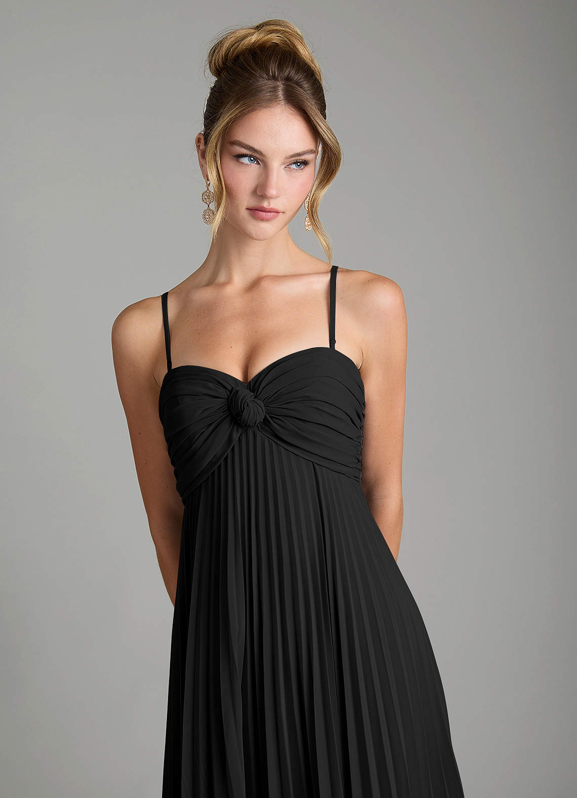 Tempest A-Line Sweetheart Chiffon Bridesmaid Dress in black