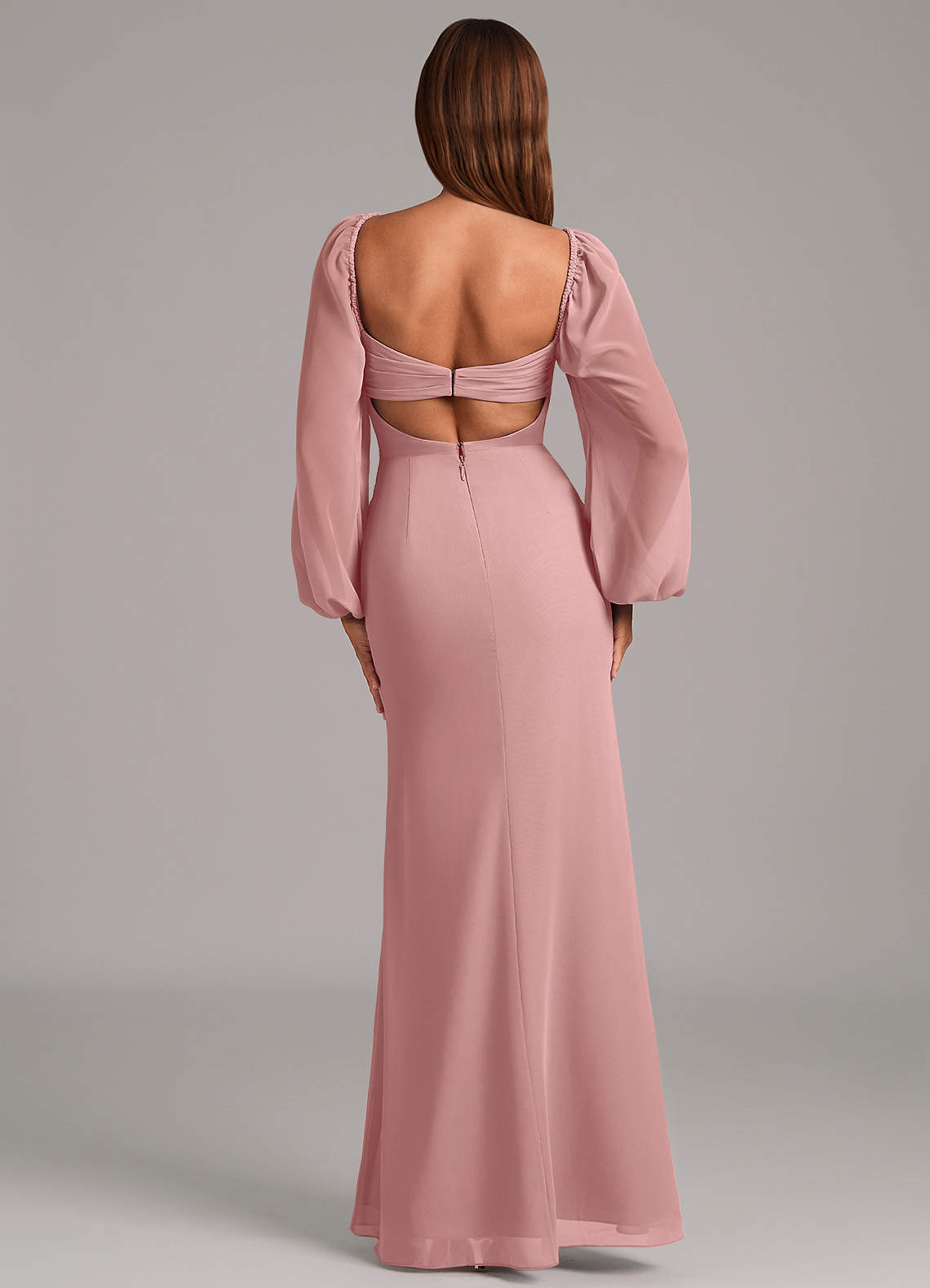 Brixley Mermaid Sweetheart Chiffon Bridesmaid Dress in dusty rose