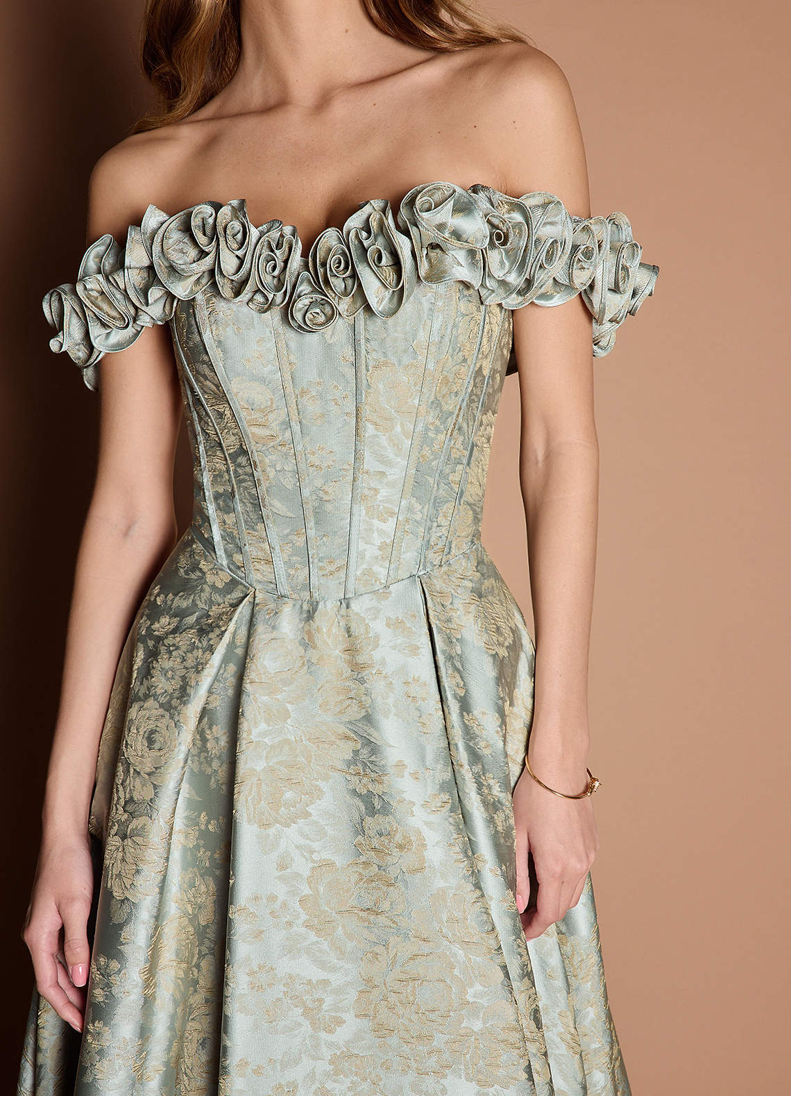 Zora Vintage Blue Gown