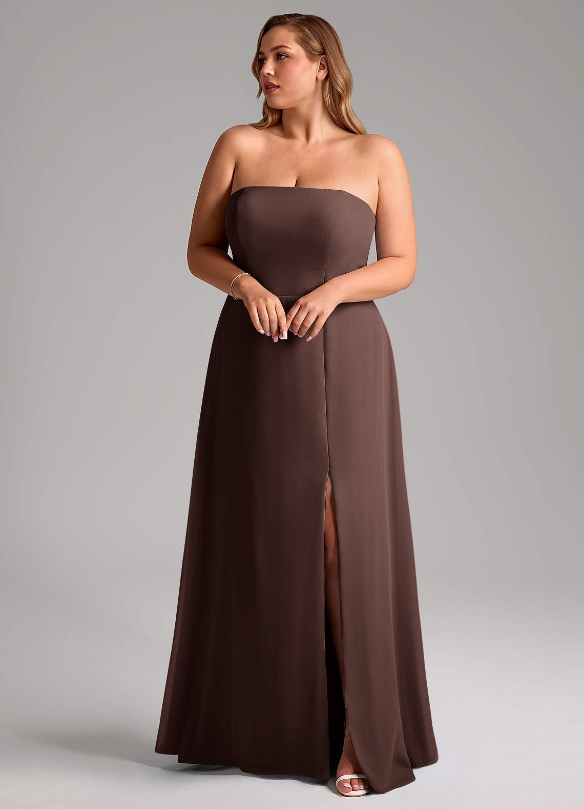 Wren A-Line Straight-Neck Chiffon Bridesmaid Dress