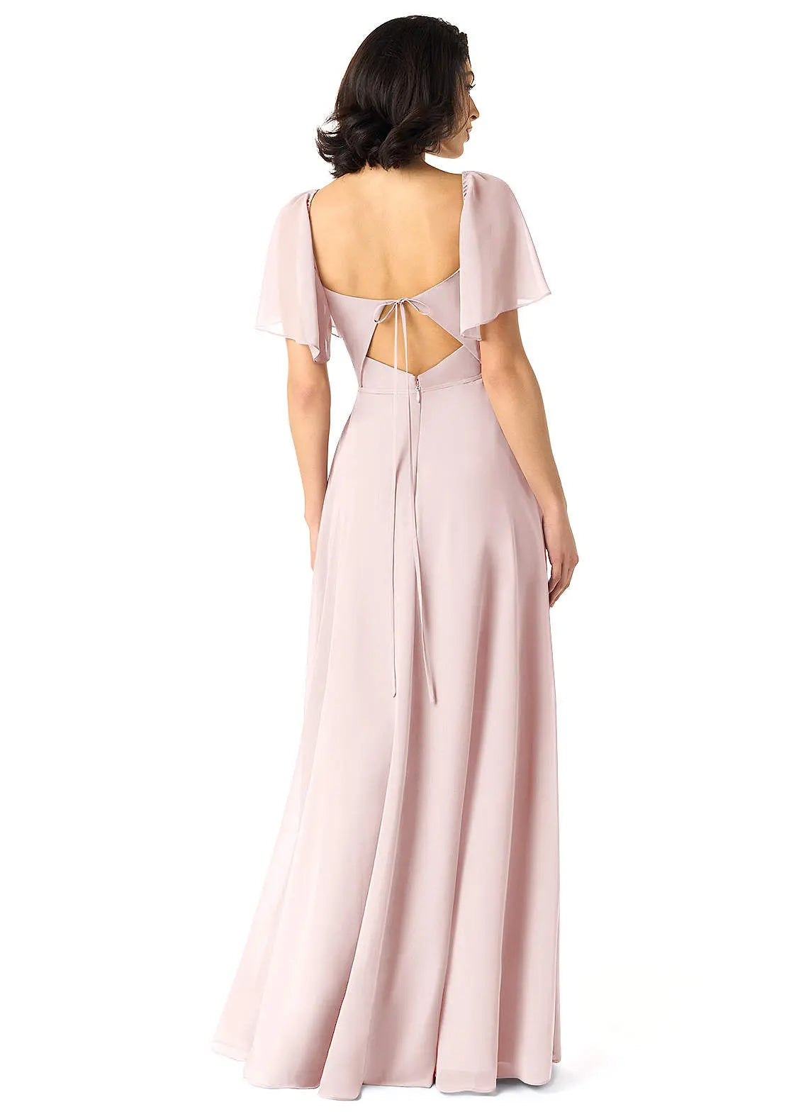 Chloe A-Line Sweetheart Chiffon Bridesmaid Dress in Blushing Pink
