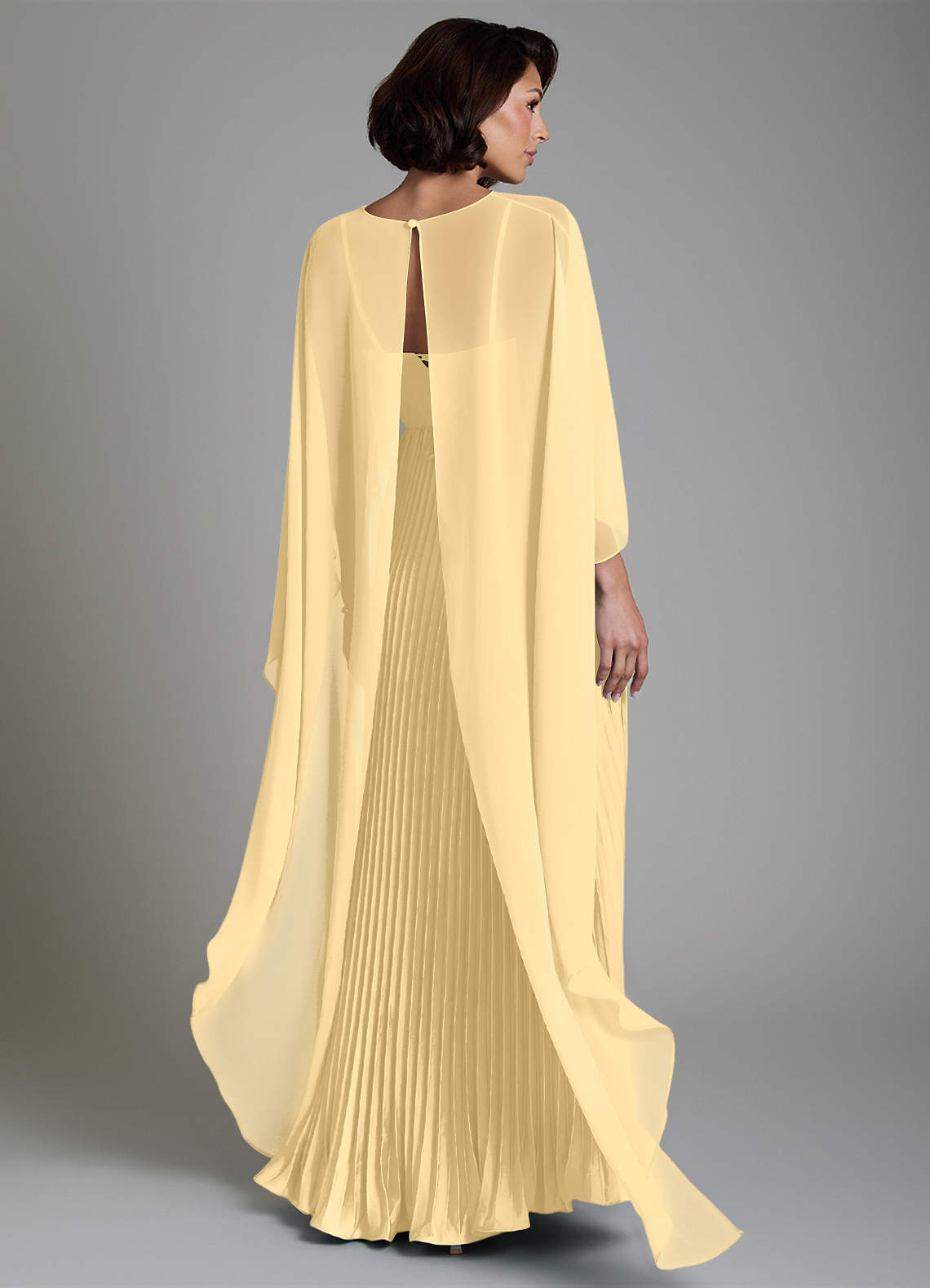 Micah A-Line Sweetheart Stretch Satin and Chiffon Bridesmaid Dress in Butter