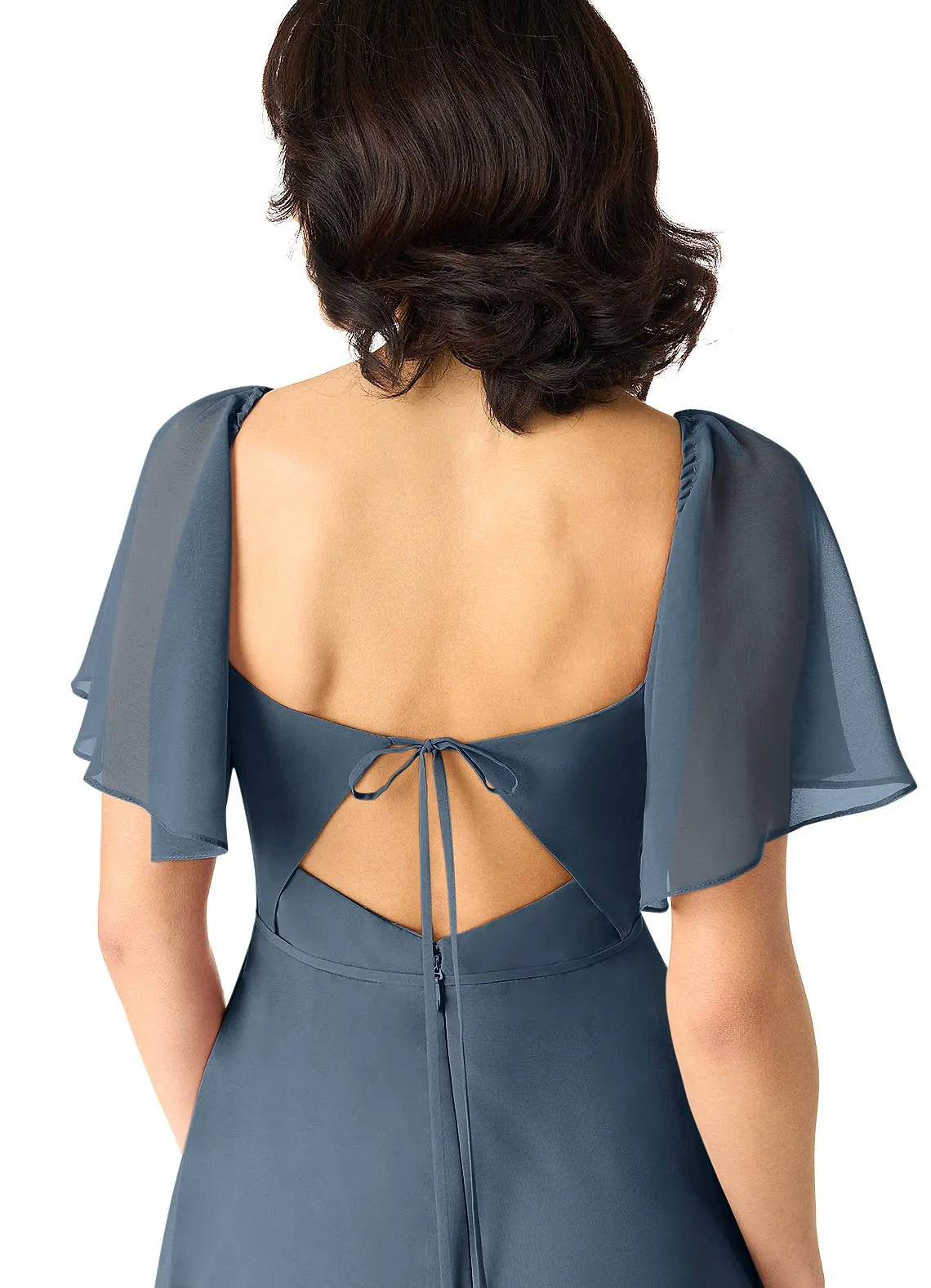 Chloe A-Line Sweetheart Chiffon Bridesmaid Dress in Neptune