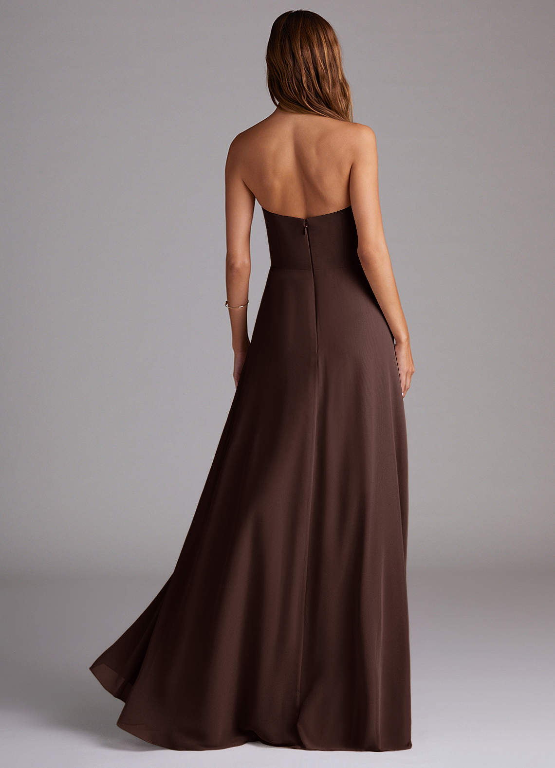 Wren A-Line Straight-Neck Chiffon Bridesmaid Dress