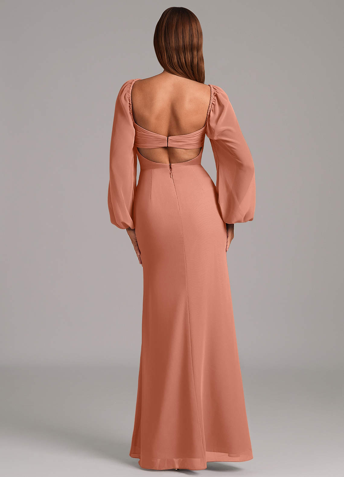 Brixley Mermaid Sweetheart Chiffon Bridesmaid Dress in MAI TAI