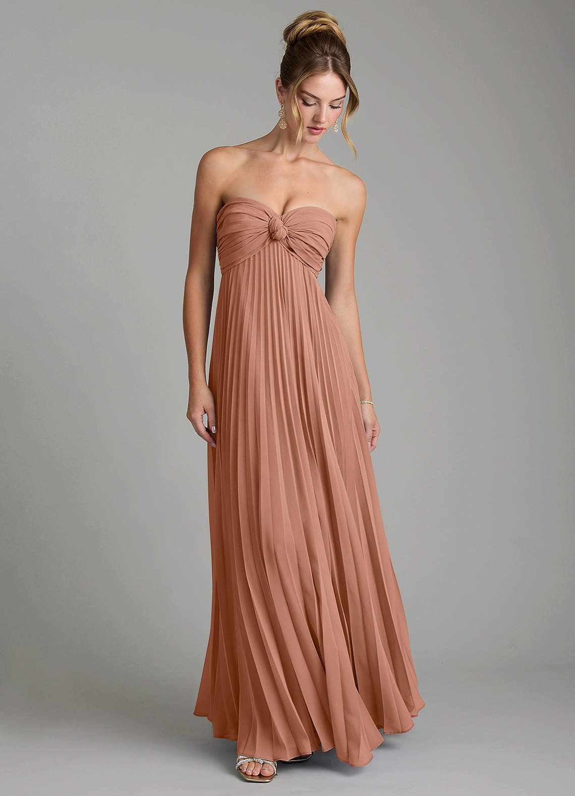 Tempest A-Line Sweetheart Chiffon Bridesmaid Dress in Bronzer