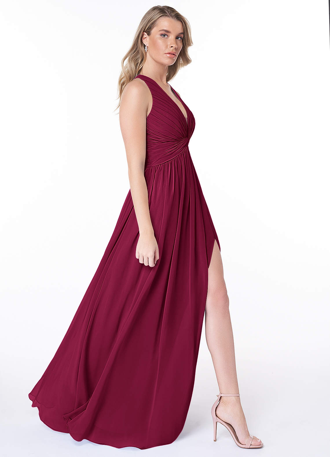 Jaclyn A-Line Halter Chiffon Bridesmaid Dress