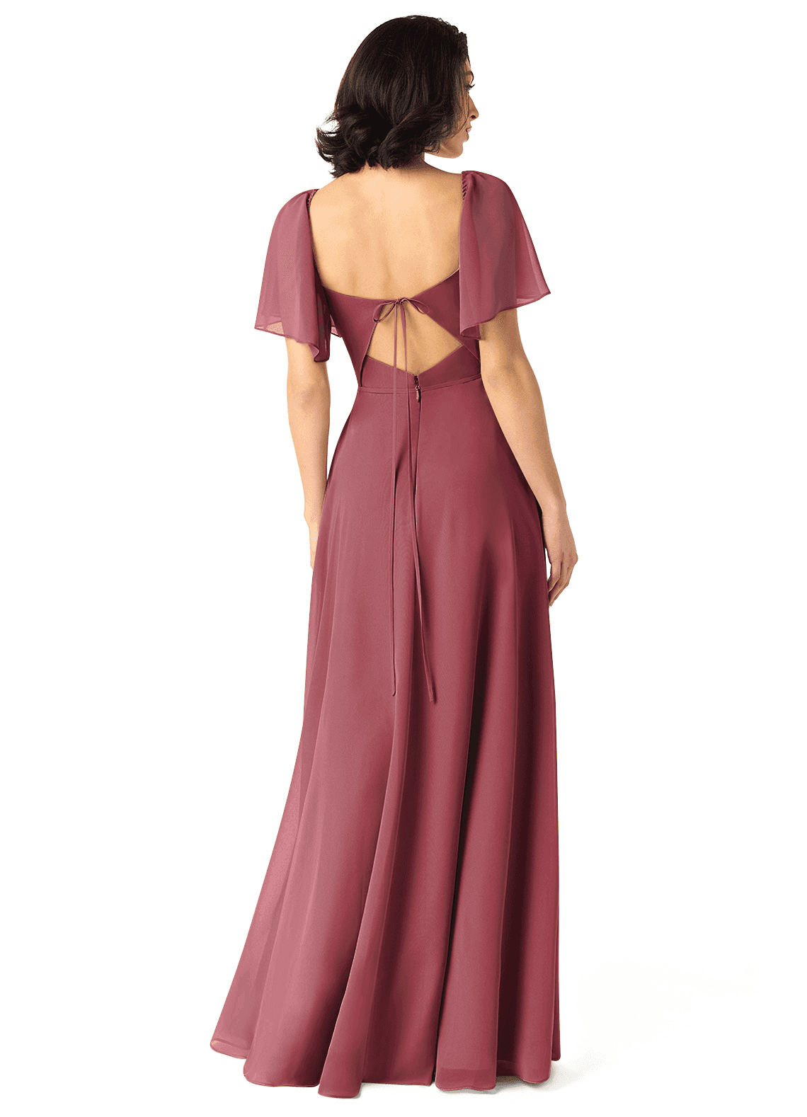 Chloe A-Line Sweetheart Chiffon Bridesmaid Dress in Merlot