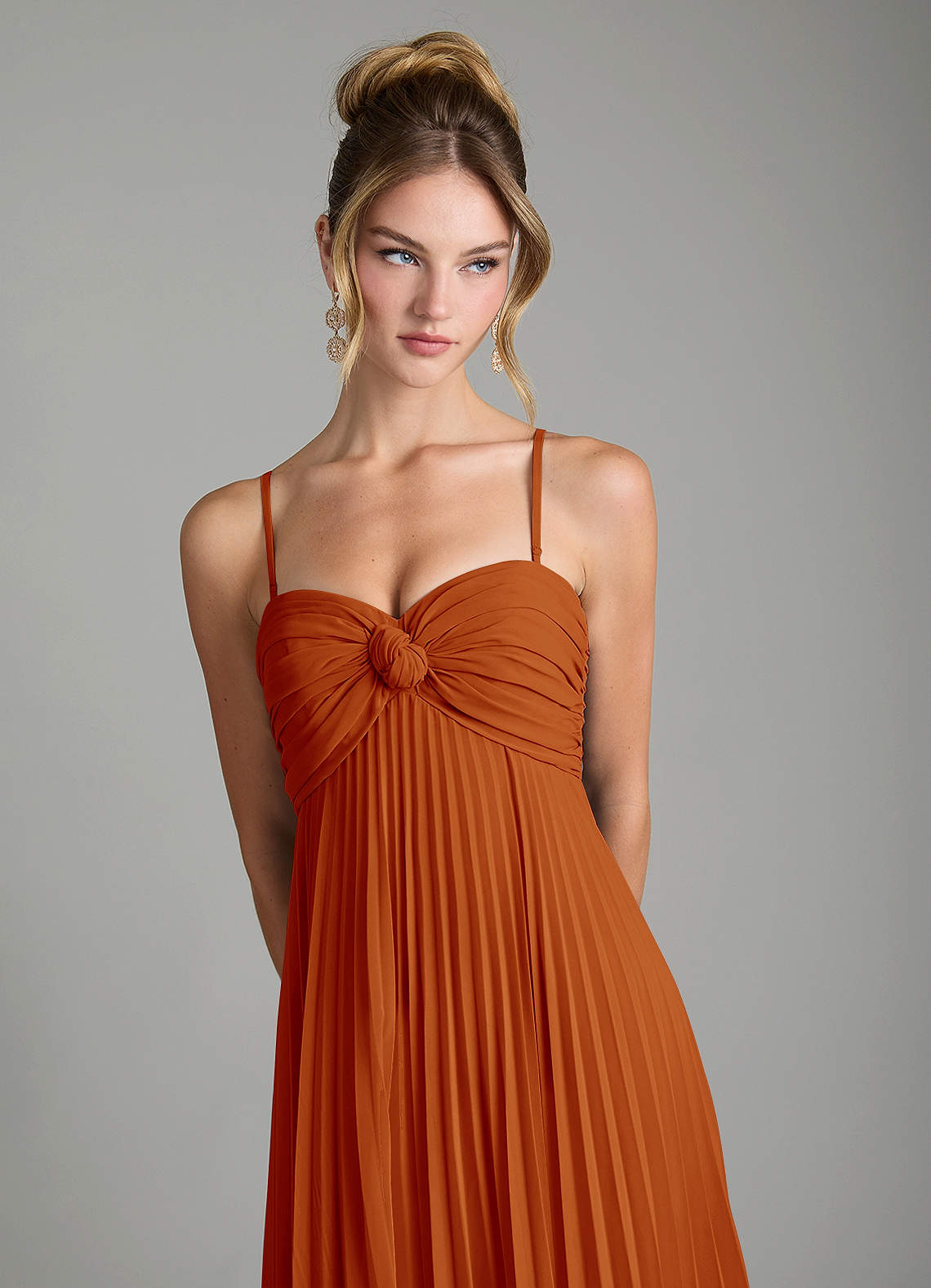 Tempest A-Line Sweetheart Chiffon Bridesmaid Dress in Paprika