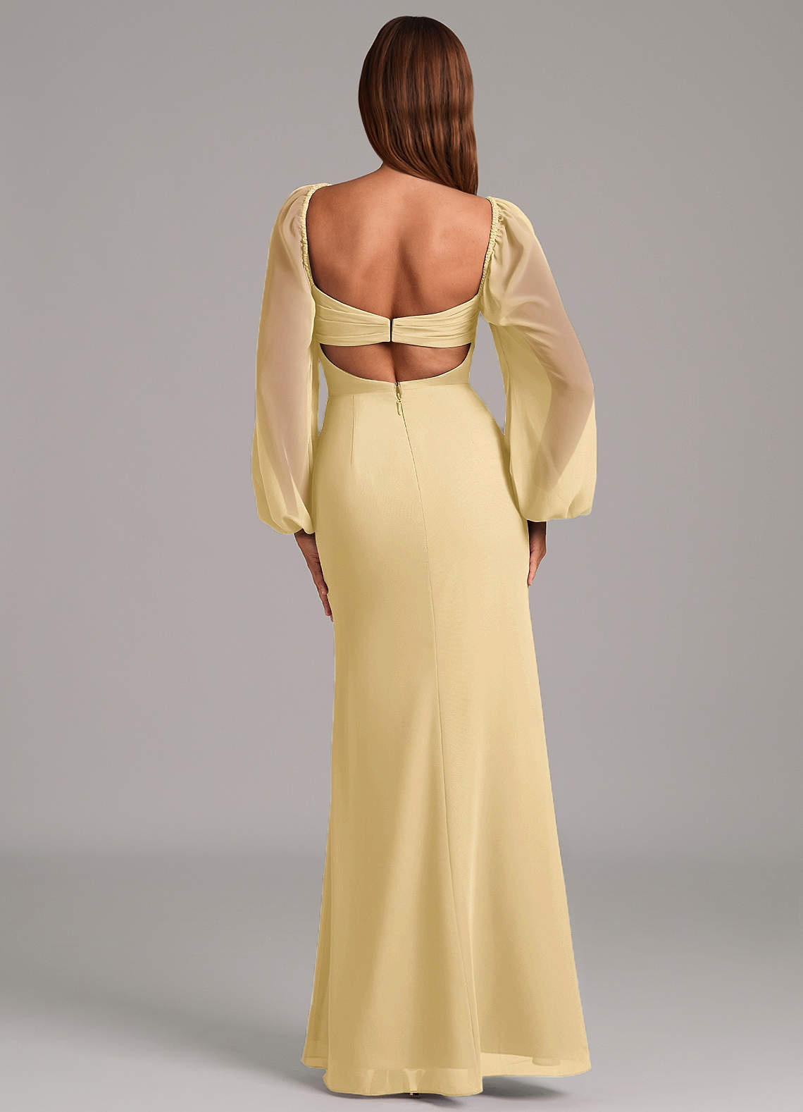 Brixley Mermaid Sweetheart Chiffon Bridesmaid Dress in Butter