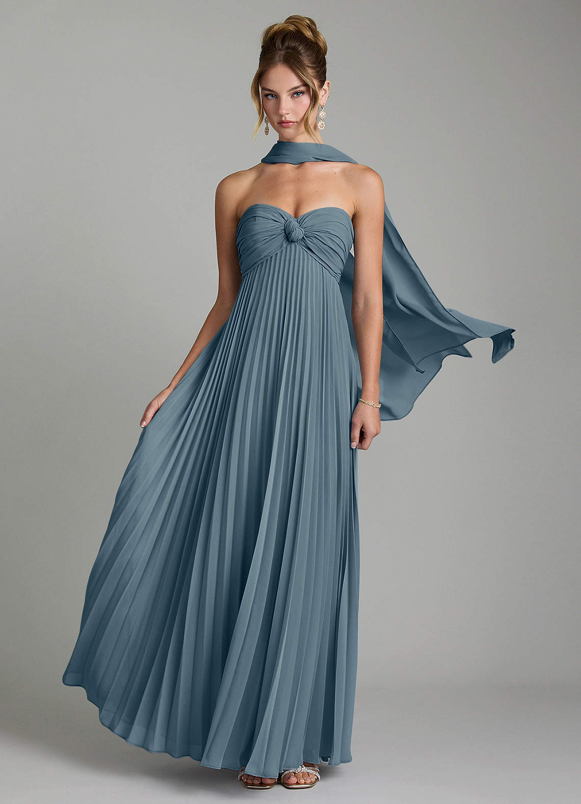 Tempest A-Line Sweetheart Chiffon Bridesmaid Dress in Twilight