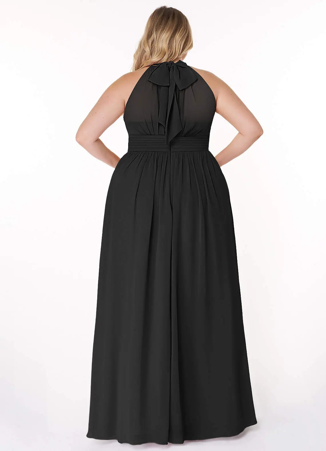 Iman A-Line Halter Chiffon Bridesmaid Dress