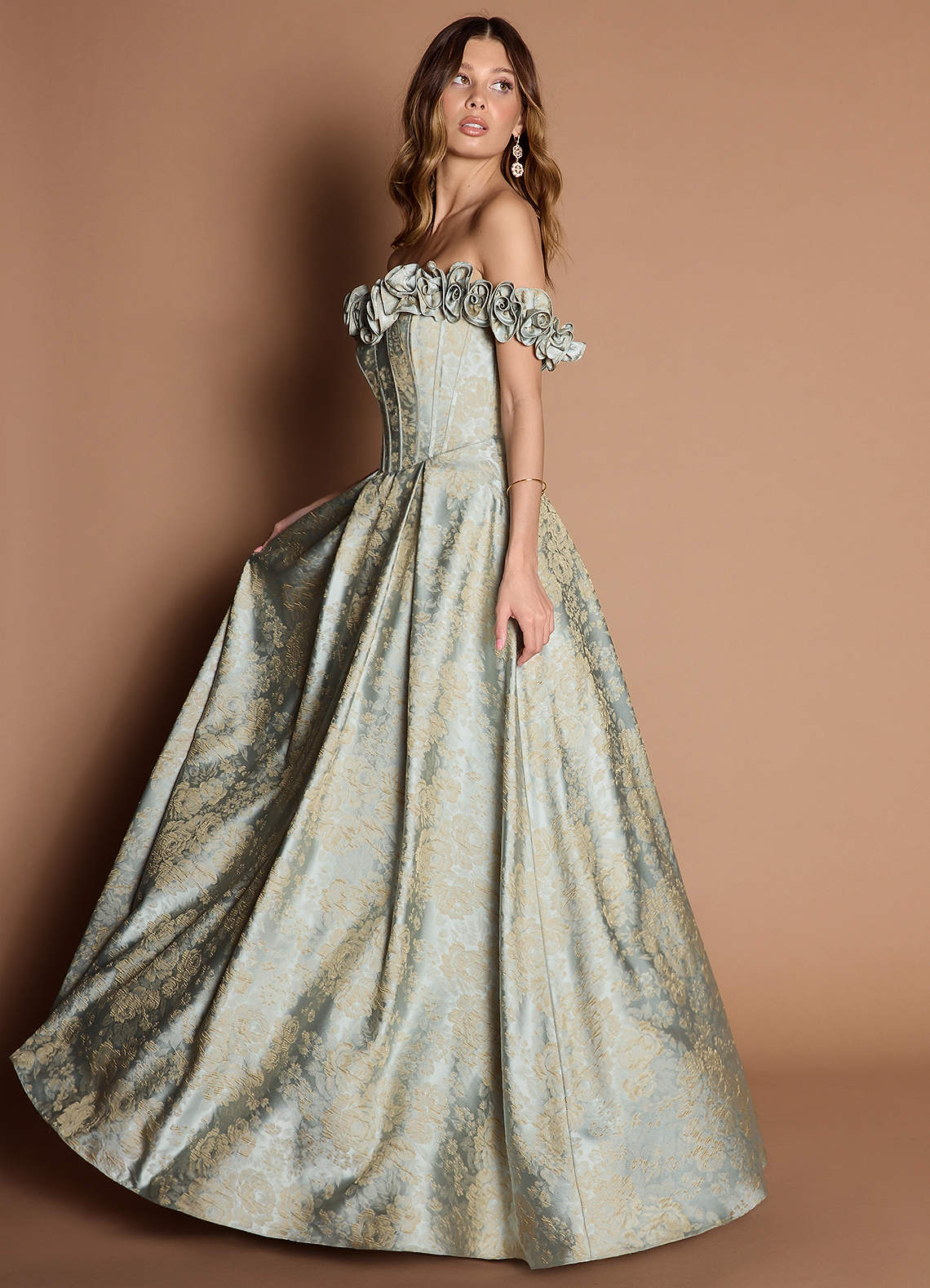 Zora Vintage Blue Gown