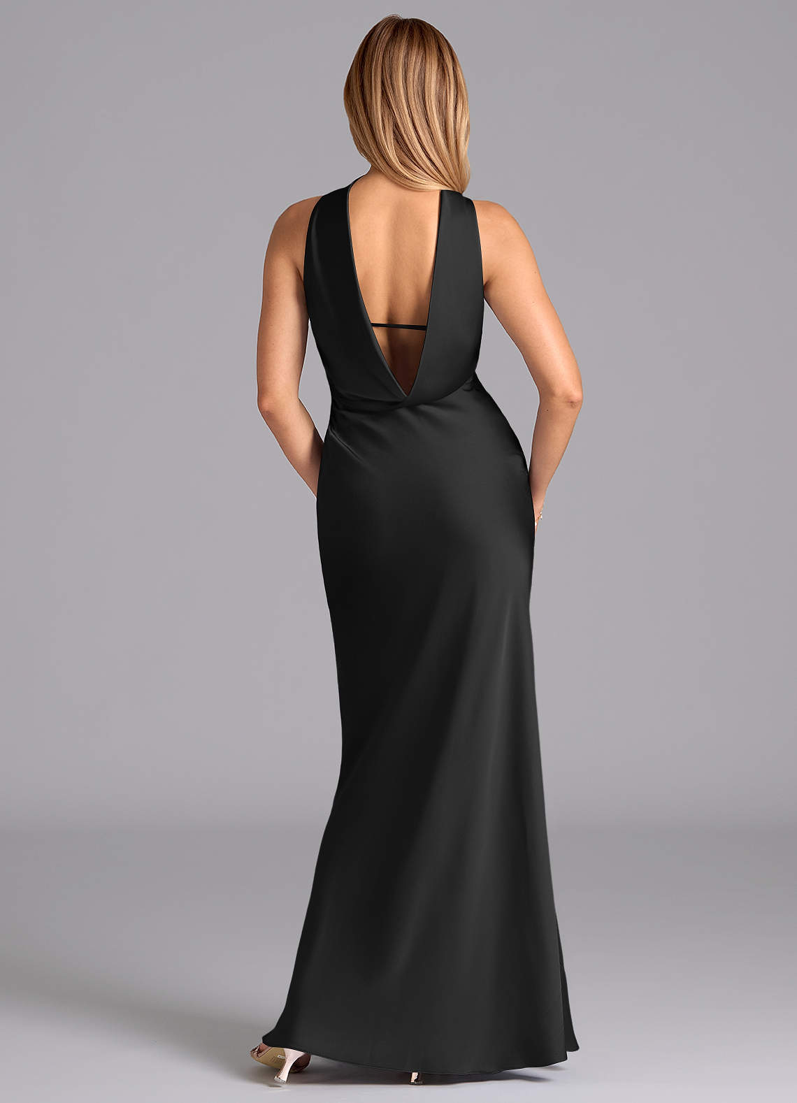 Lusinda Mermaid Strapless Stretch Satin Bridesmaid Dress