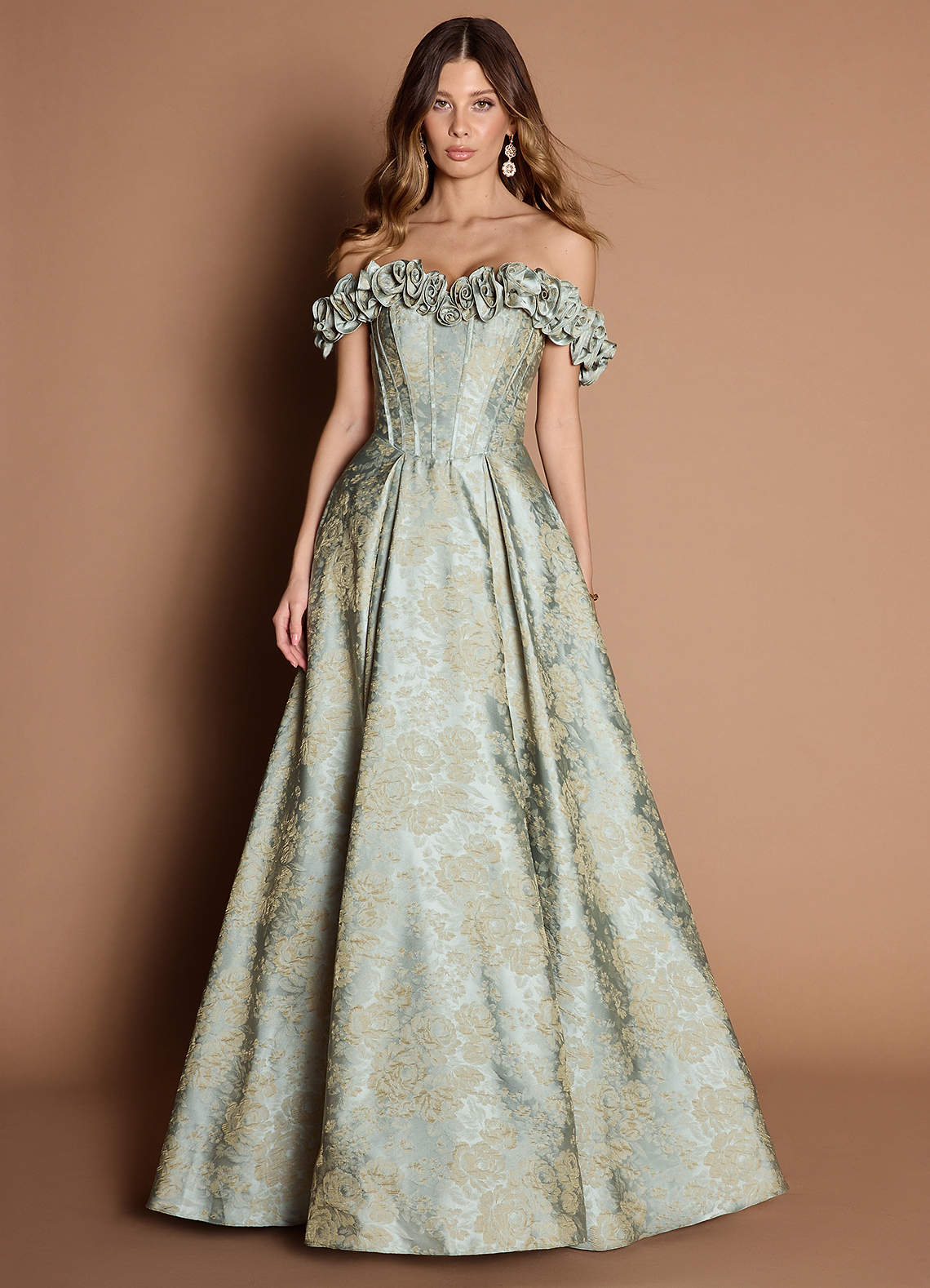Zora Vintage Blue Gown
