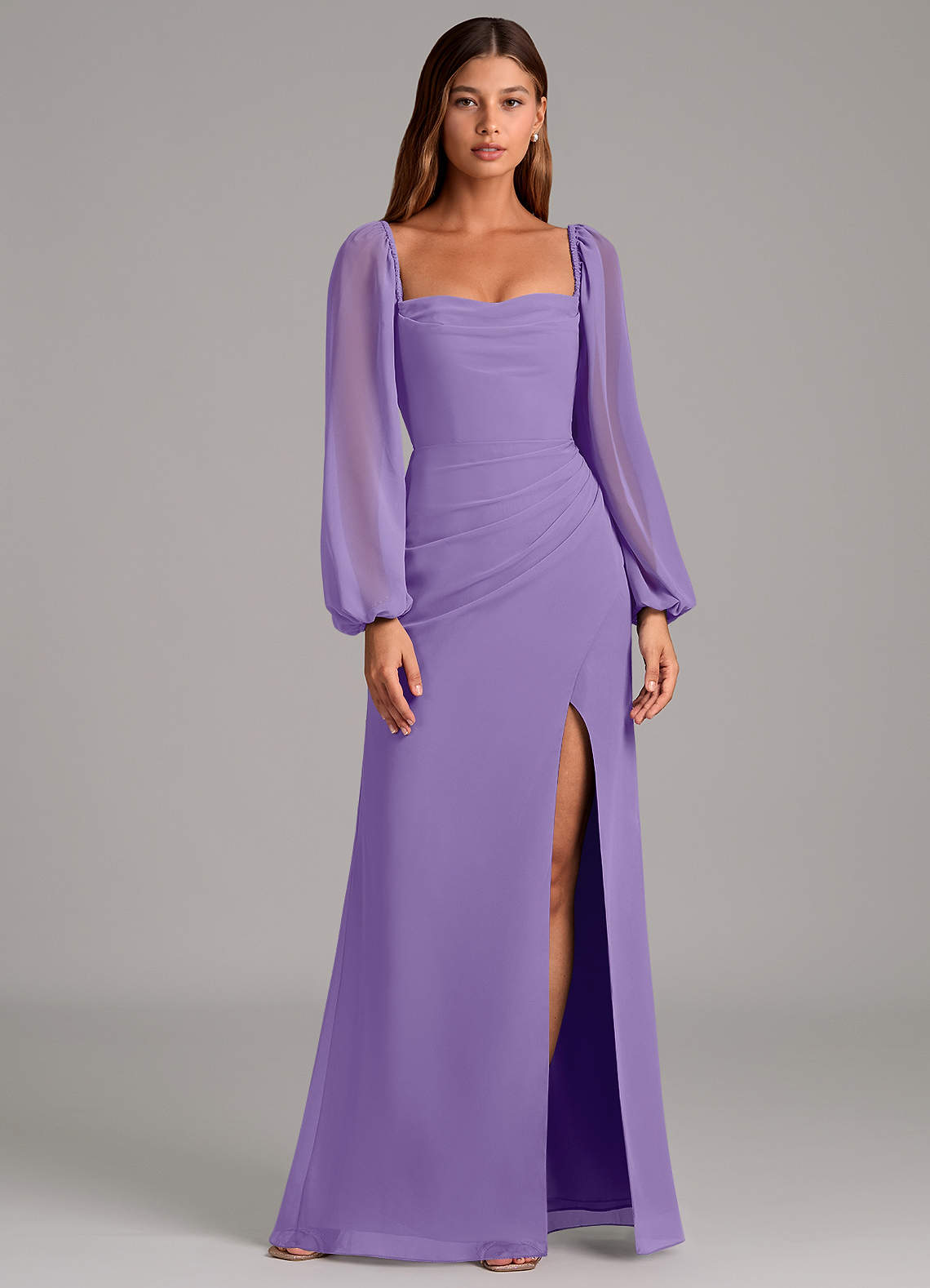 Brixley Mermaid Sweetheart Chiffon Bridesmaid Dress in Tahiti
