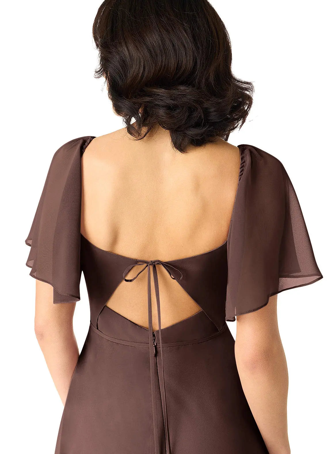 Chloe A-Line Sweetheart Chiffon Bridesmaid Dress in Ganache