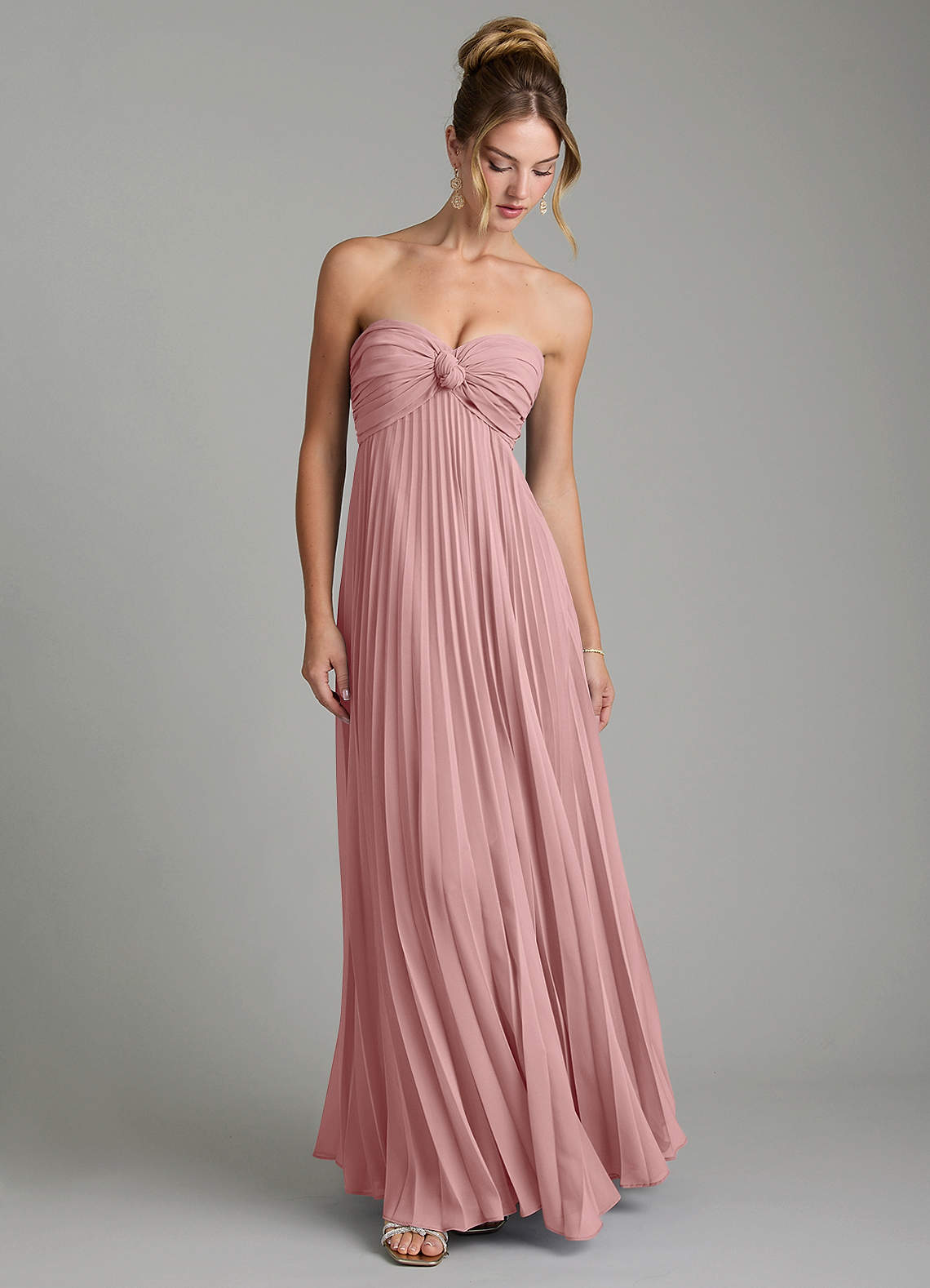 Tempest A-Line Sweetheart Chiffon Bridesmaid Dress in dusty rose