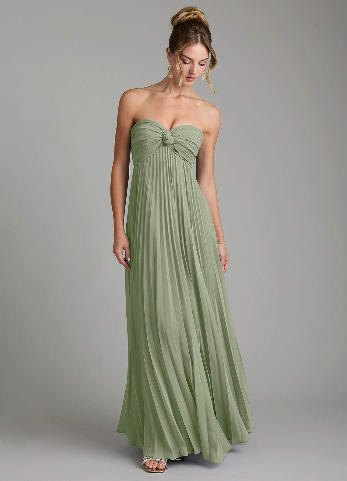 Tempest A-Line Sweetheart Chiffon Bridesmaid Dress in Pistachio