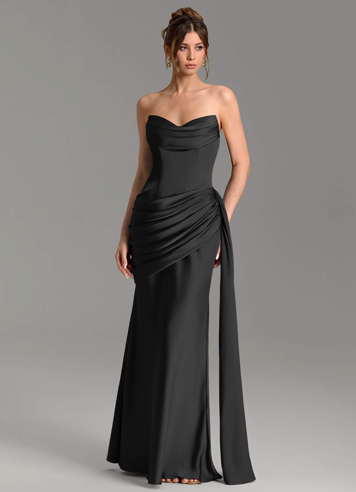 Zorah Mermaid Sweetheart Stretch Satin Bridesmaid Dress