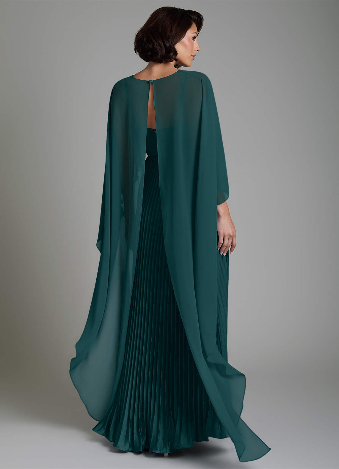 Micah A-Line Sweetheart Stretch Satin and Chiffon Bridesmaid Dress in Pine