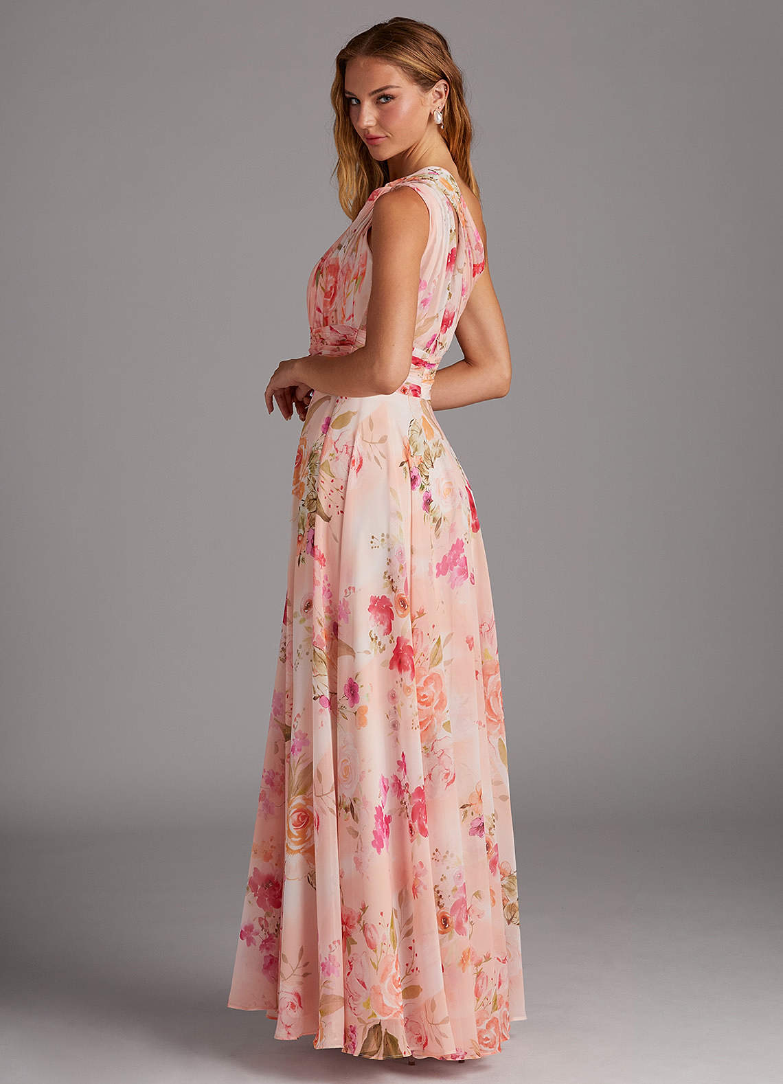 Charlize A-Line One-Shoulder Chiffon Bridesmaid Dress