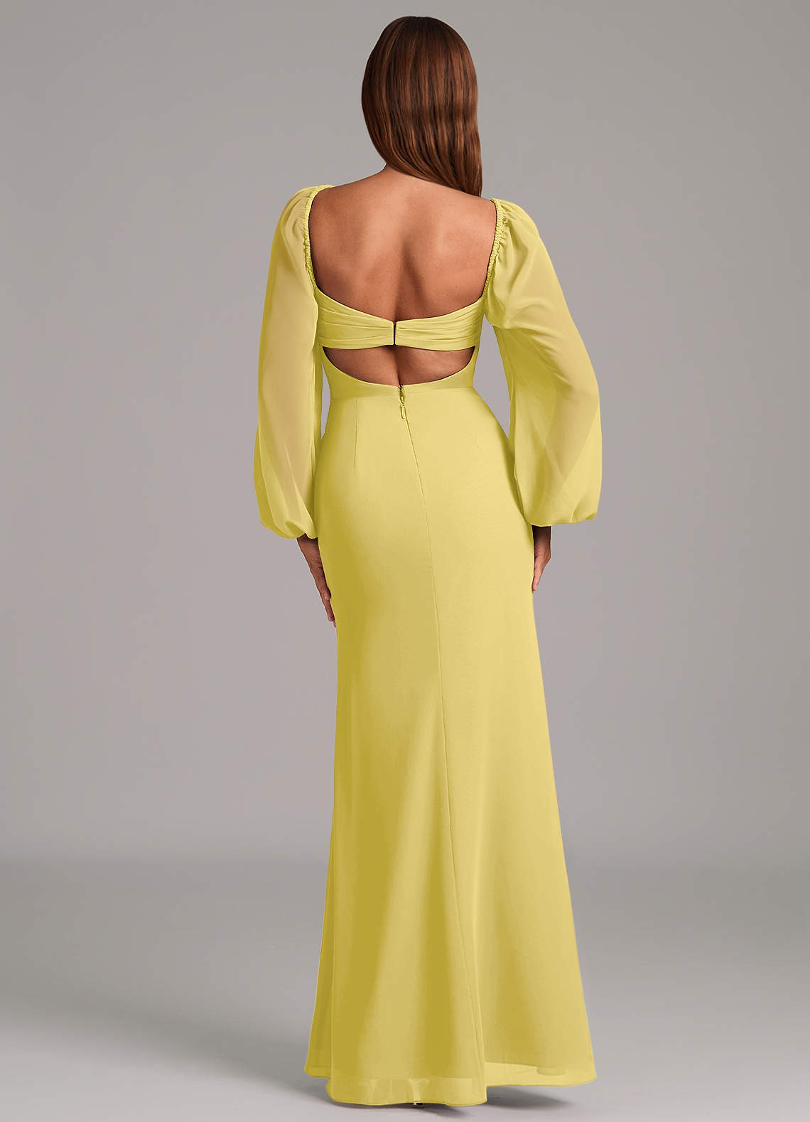 Brixley Mermaid Sweetheart Chiffon Bridesmaid Dress in Canary