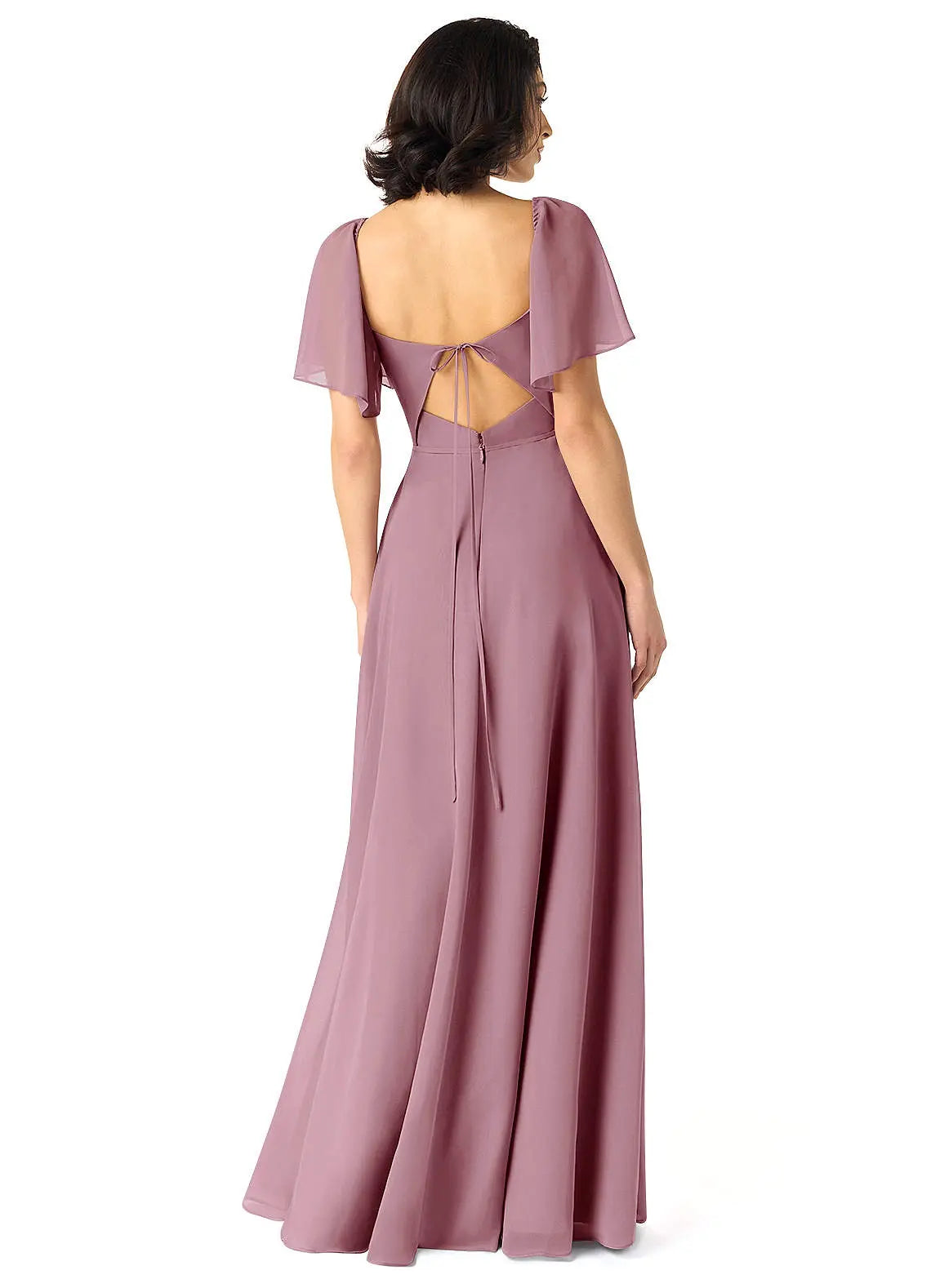 Chloe A-Line Sweetheart Chiffon Bridesmaid Dress in Vintage Mauve