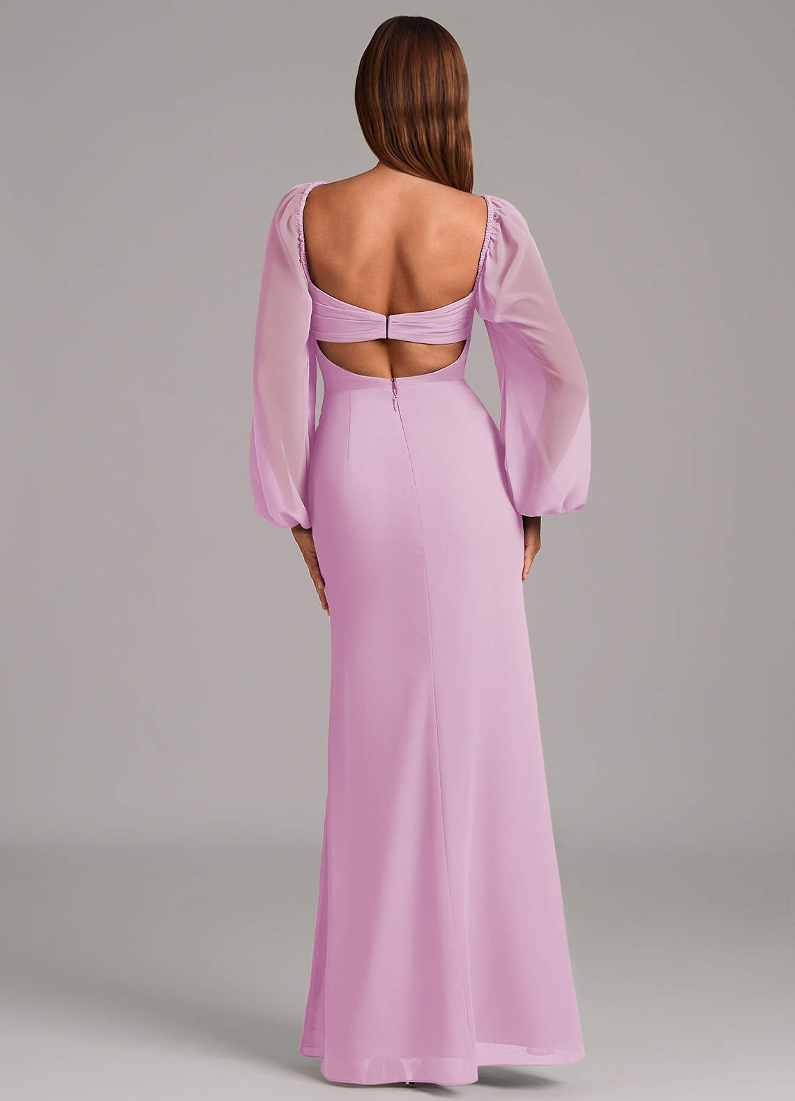 Brixley Mermaid Sweetheart Chiffon Bridesmaid Dress in candy pink