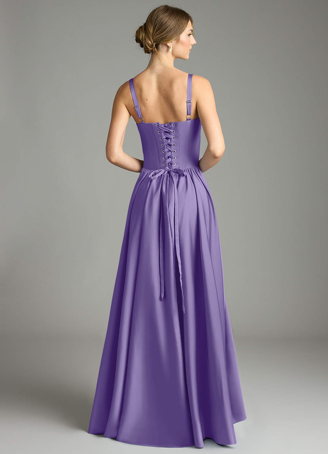 Evadina A-Line Sweetheart Stretch Satin Bridesmaid Dress in Tahiti