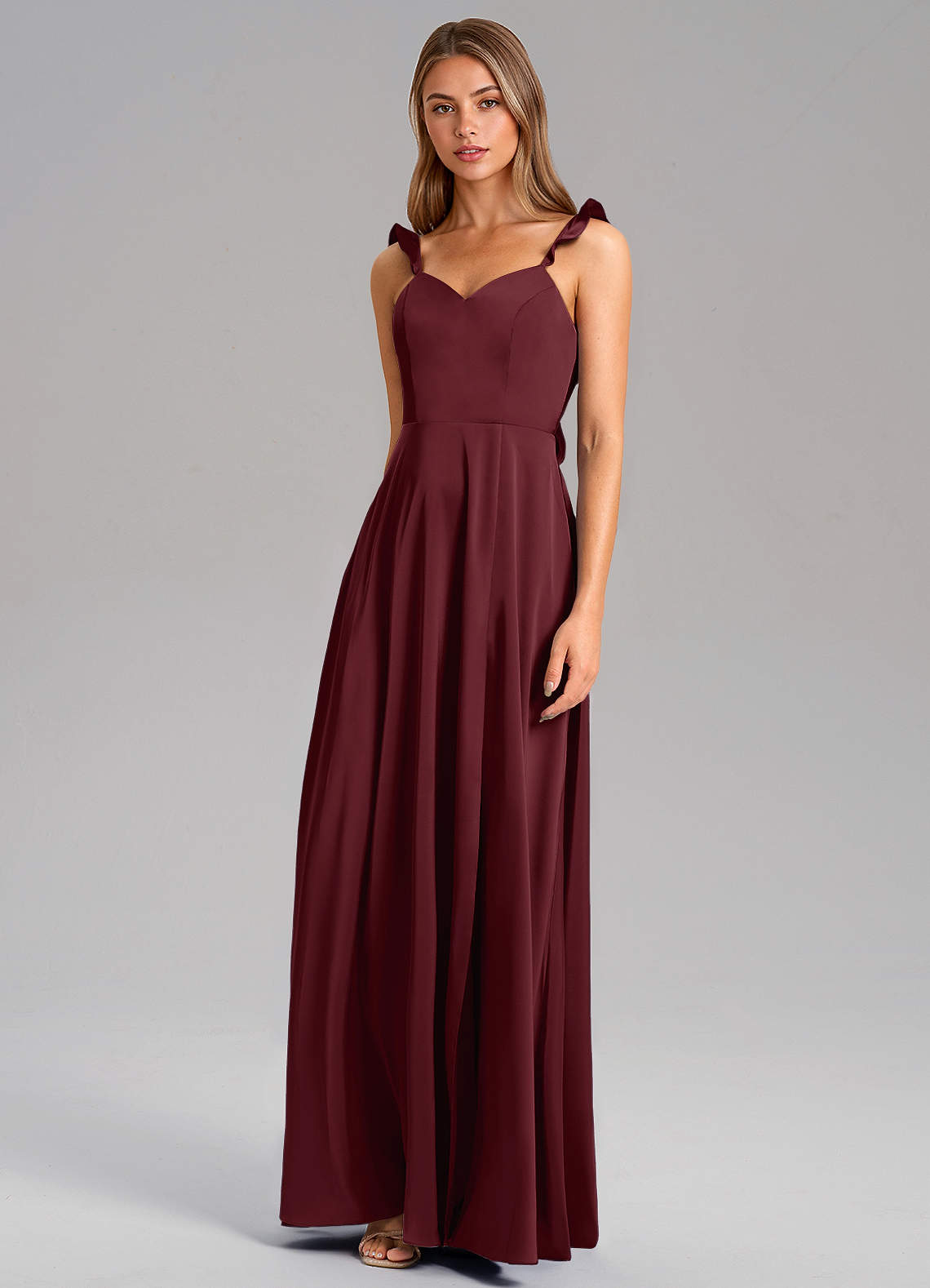 Everett A-Line V-Neck Chiffon Bridesmaid Dress