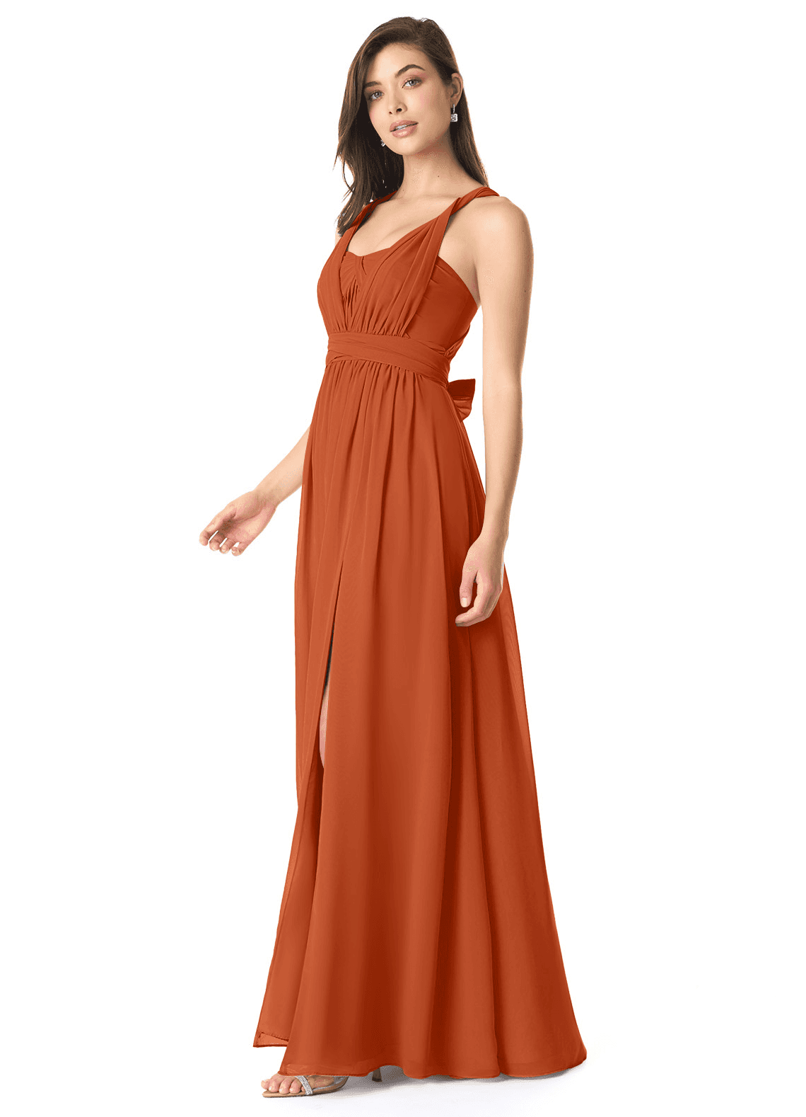 Olani A-Line V-Neck Chiffon Bridesmaid Dress