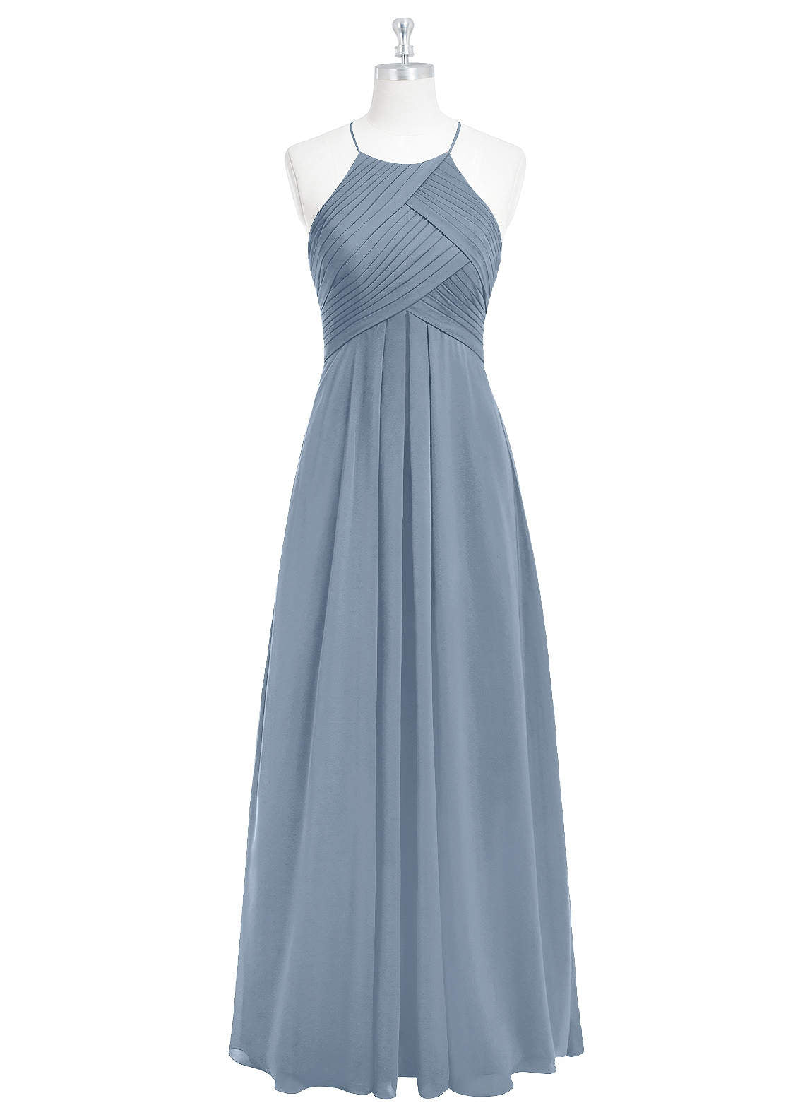 Ginger A-Line Halter Chiffon Bridesmaid Dress