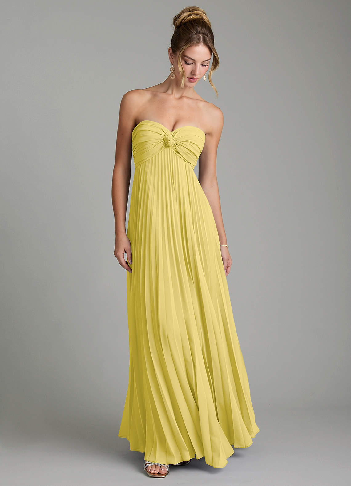 Tempest A-Line Sweetheart Chiffon Bridesmaid Dress in Canary