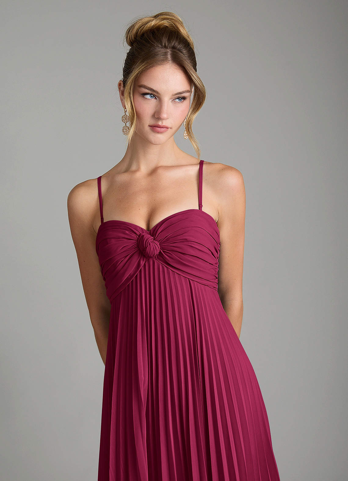 Tempest A-Line Sweetheart Chiffon Bridesmaid Dress in Burgundy