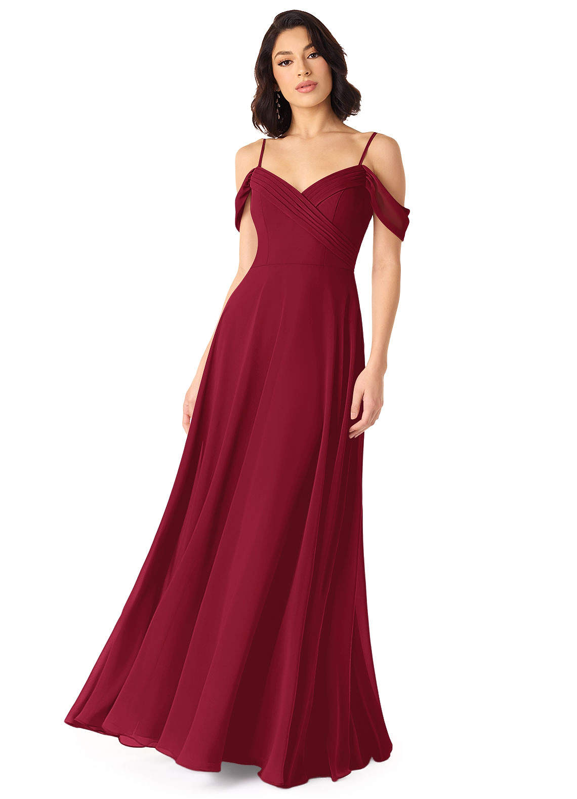 Tancie A-Line Off-the-Shoulder Chiffon Bridesmaid Dress