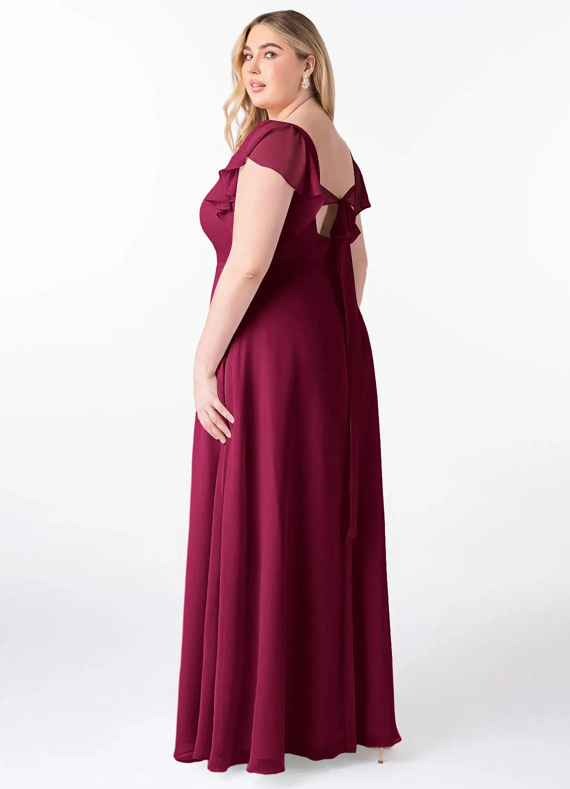 Syenna A-Line V-Neck Chiffon Bridesmaid Dress