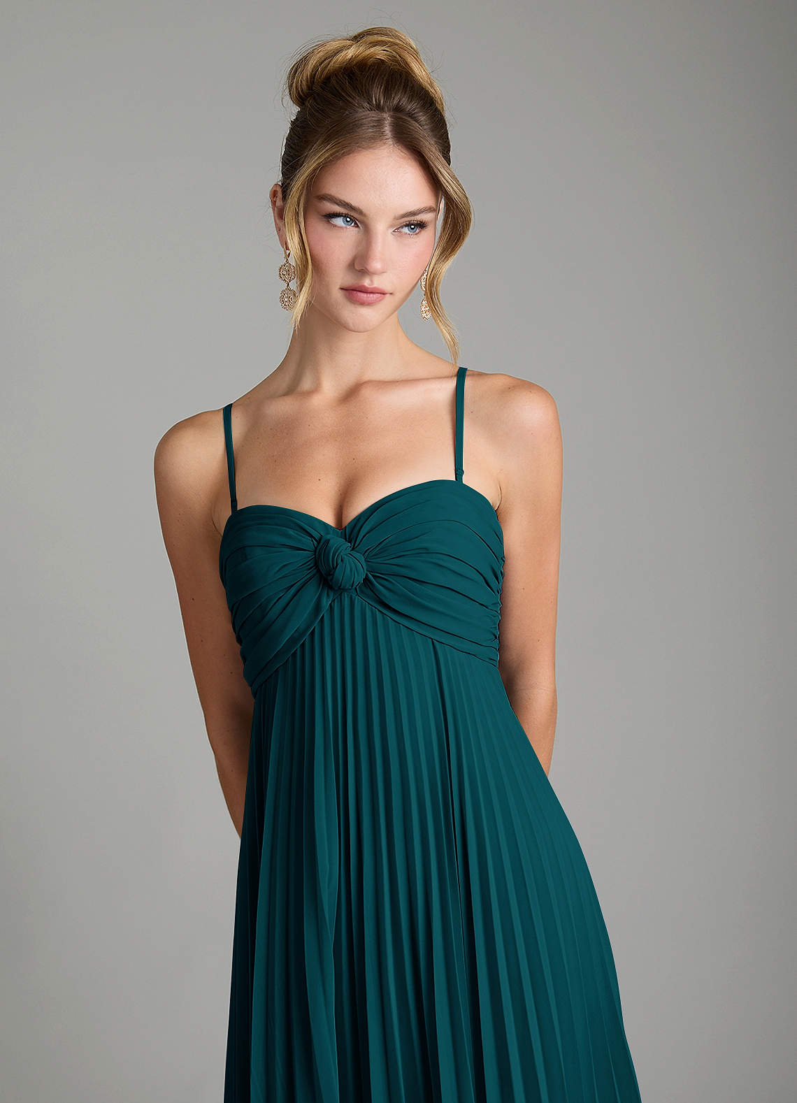 Tempest A-Line Sweetheart Chiffon Bridesmaid Dress in Pine