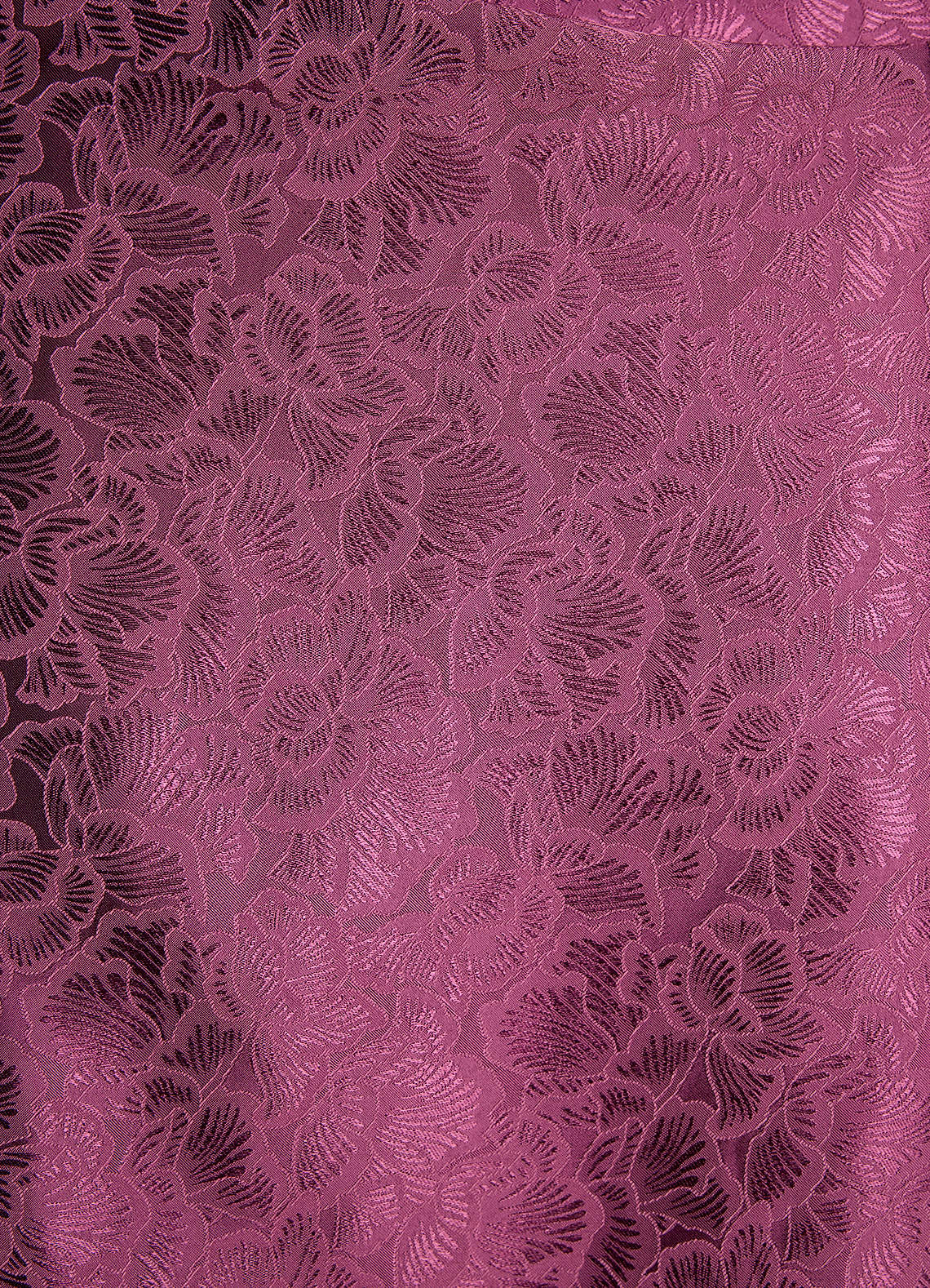 Kiana Mermaid Scoop-Neck Jacquard Wedding Guest Dress in Plum Purple