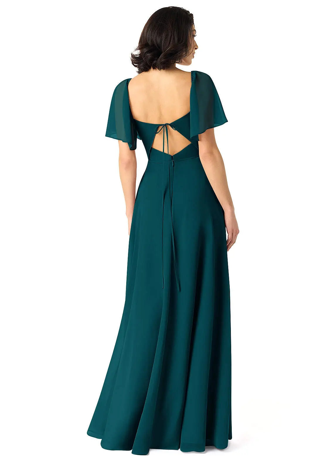 Chloe A-Line Sweetheart Chiffon Bridesmaid Dress in Pine