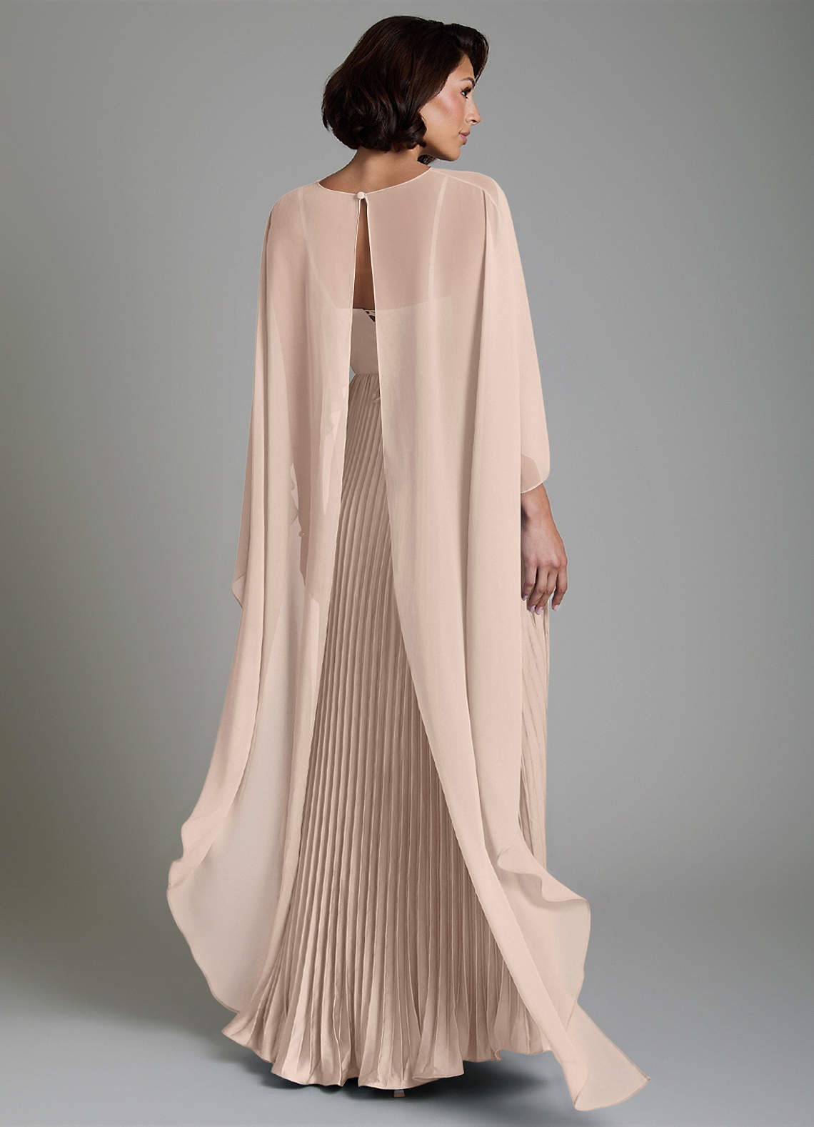 Micah A-Line Sweetheart Stretch Satin and Chiffon Bridesmaid Dress in English Rose