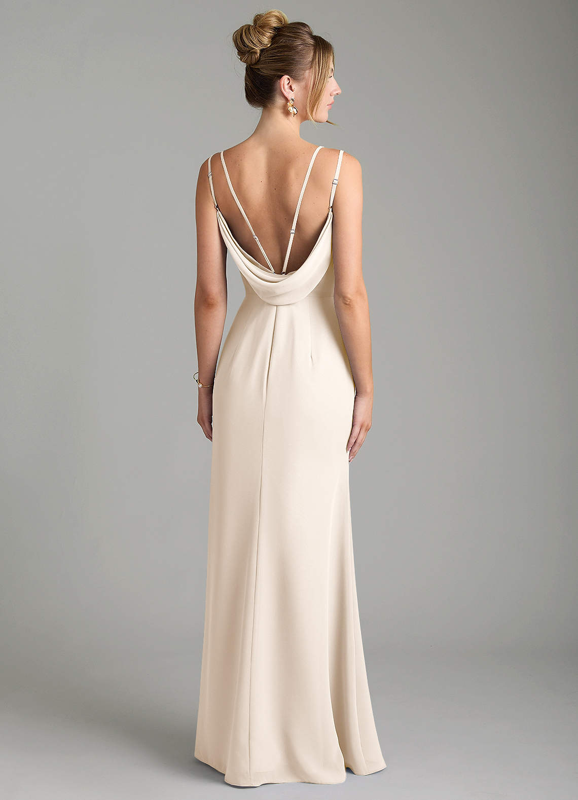 Egypt Sheath Sweetheart Chiffon Bridesmaid Dress in White Alabaster