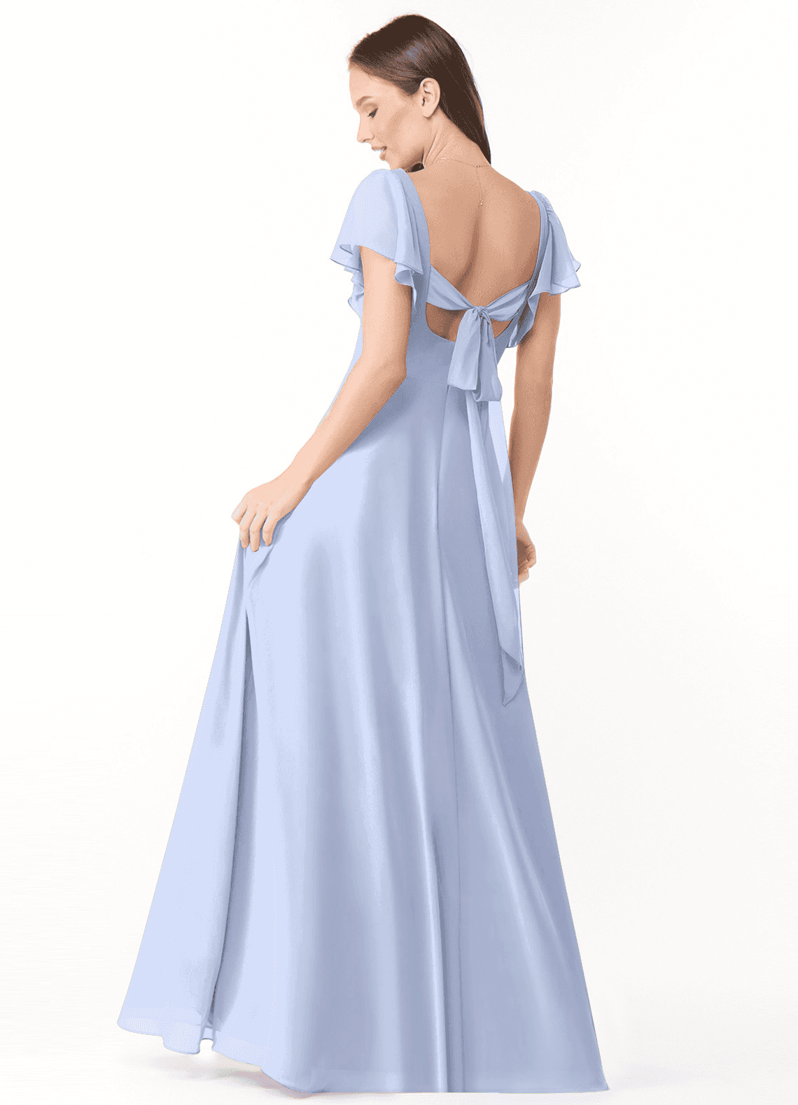 Syenna A-Line V-Neck Chiffon Bridesmaid Dress in Royal Blue